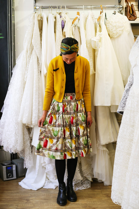 1950s Novelty Print Skirt