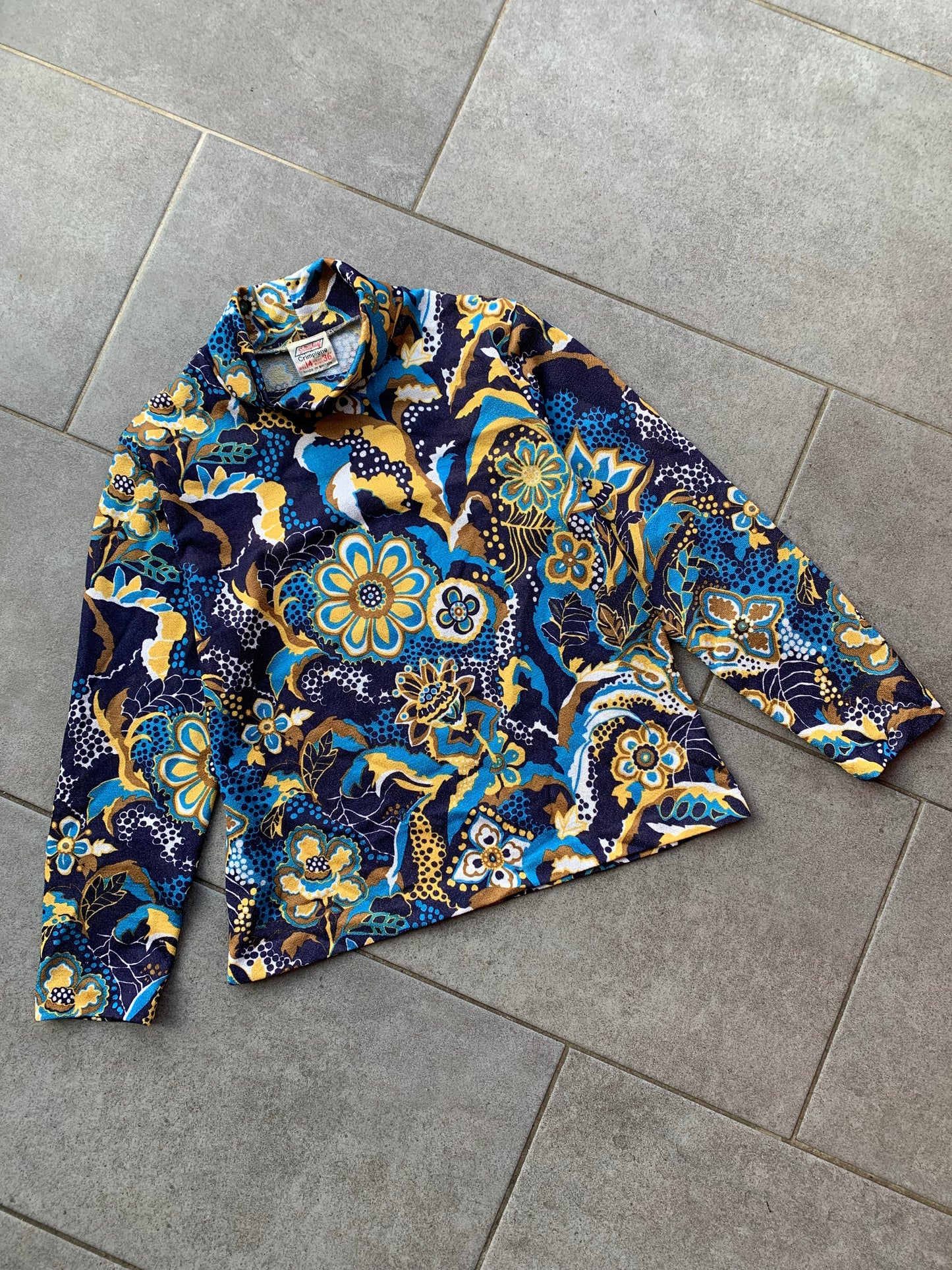 70s Vintage St Michael Roll Neck Top