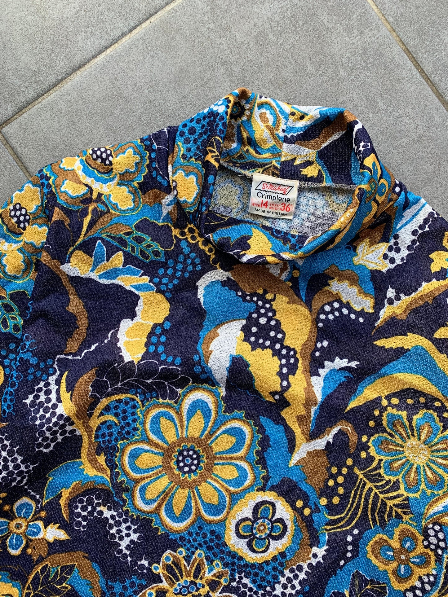 70s Vintage St Michael Roll Neck Top