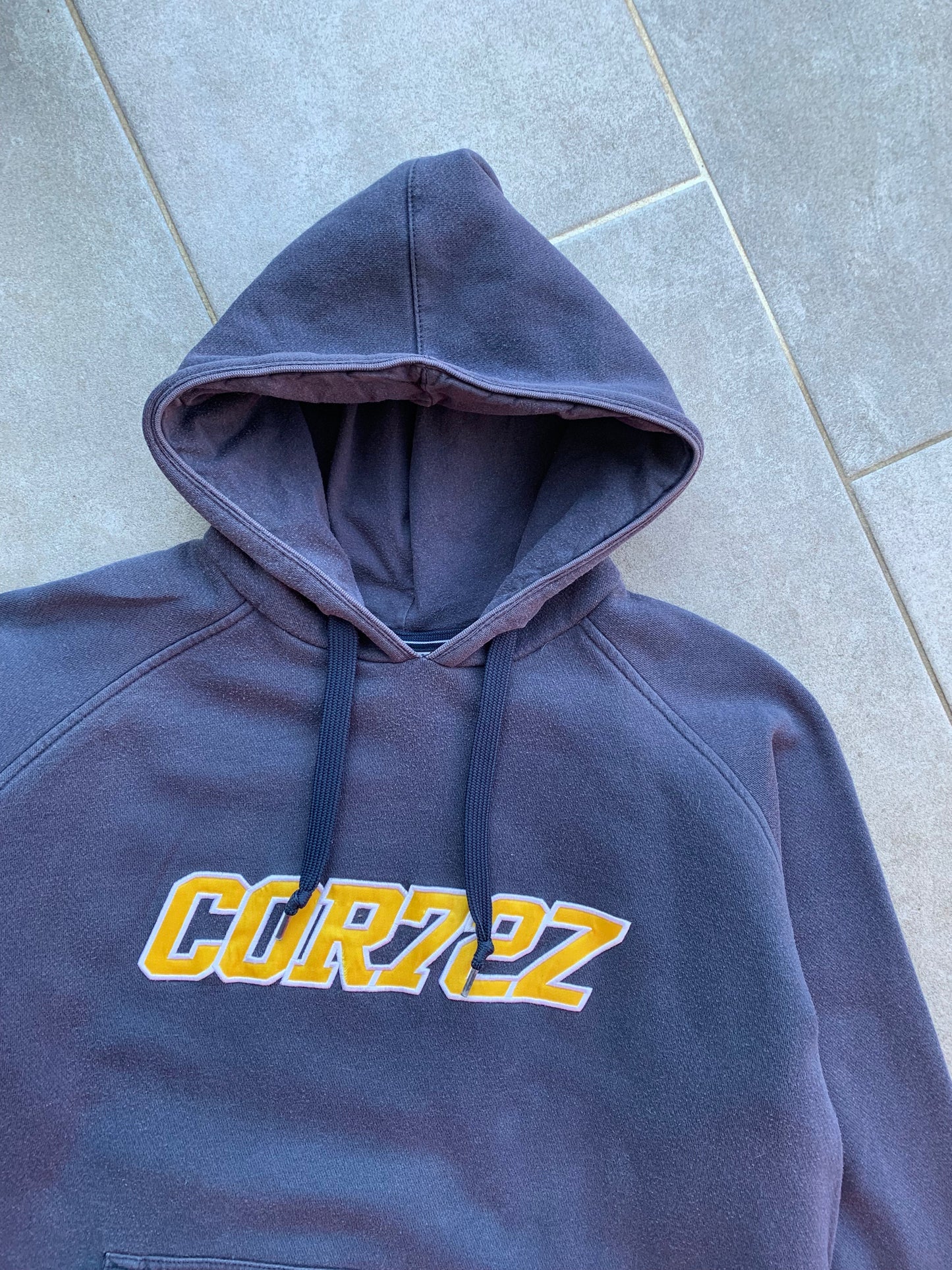 Nike 2000s Cortez COR72Z Distressed Navy Hoodie