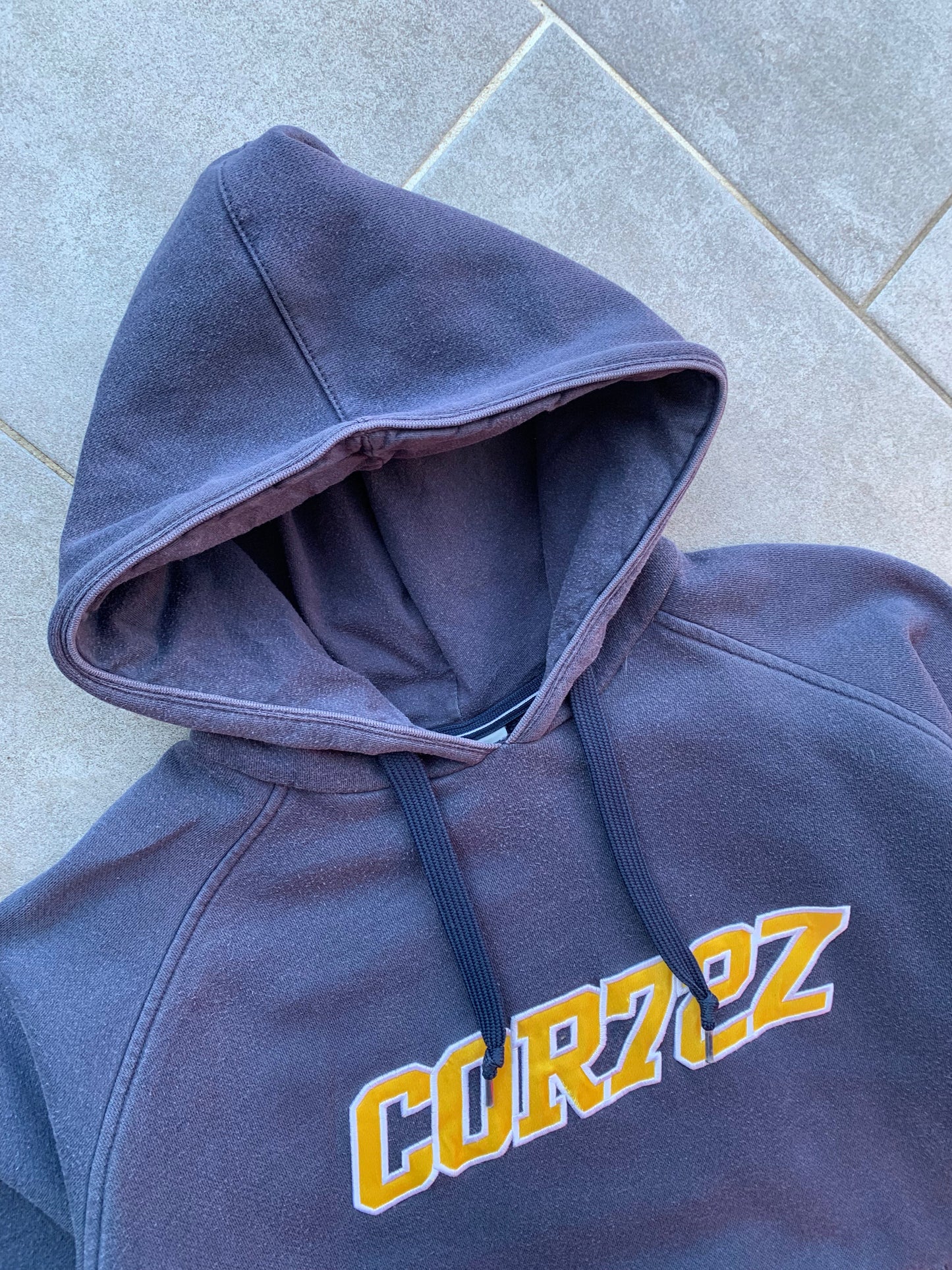 Nike 2000s Cortez COR72Z Distressed Navy Hoodie