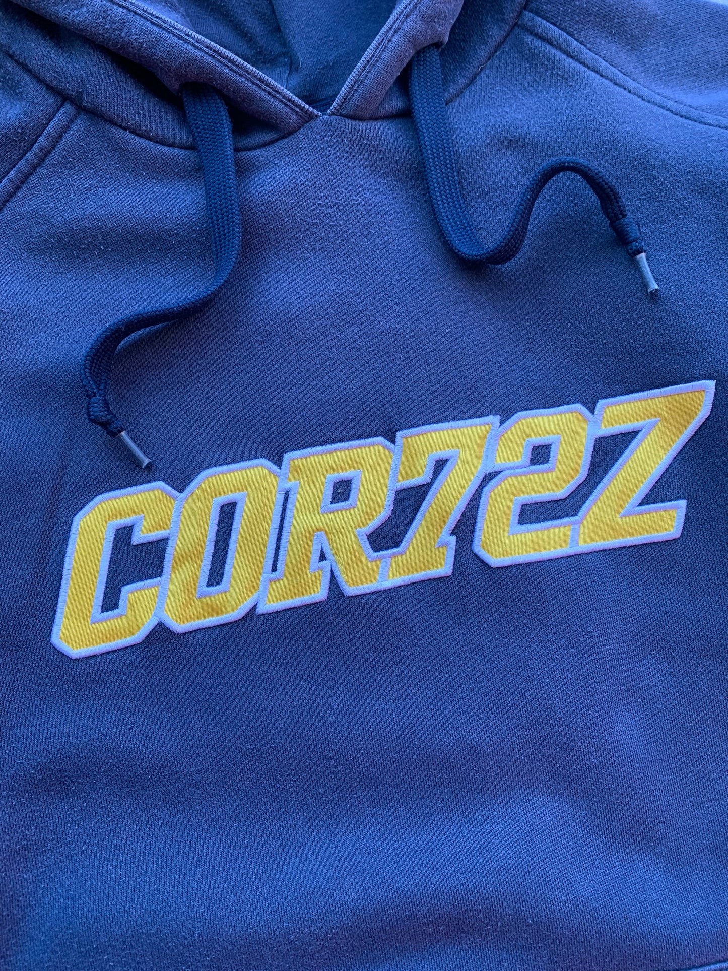 Nike 2000s Cortez COR72Z Distressed Navy Hoodie