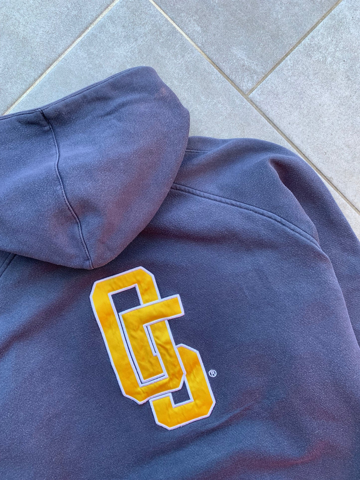 Nike 2000s Cortez COR72Z Distressed Navy Hoodie