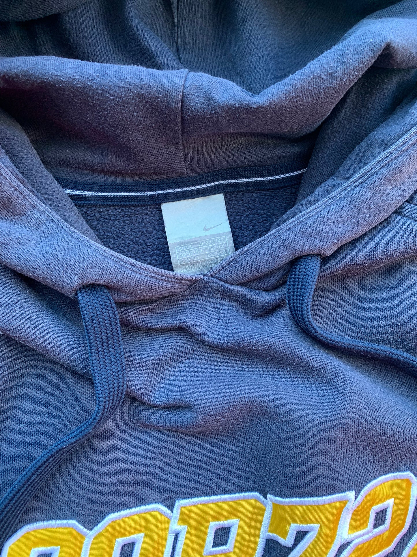 Nike 2000s Cortez COR72Z Distressed Navy Hoodie