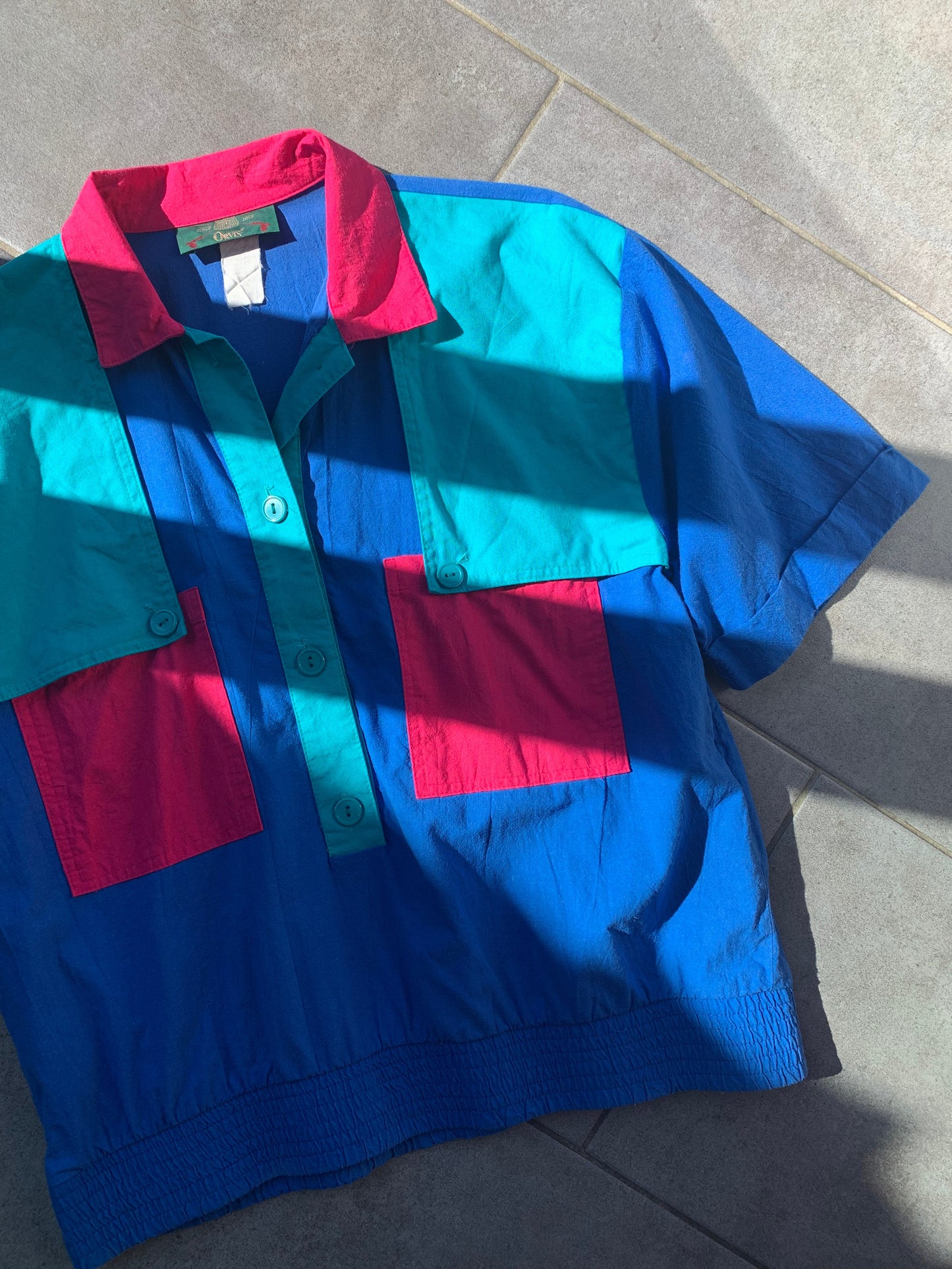 80s Vintage Orvis 100% Cotton Mens Pullover Polo Top