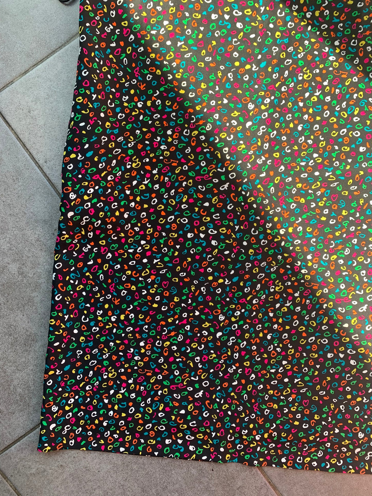 80s Vintage St Michael Multi Coloured Oversized Midi Dress