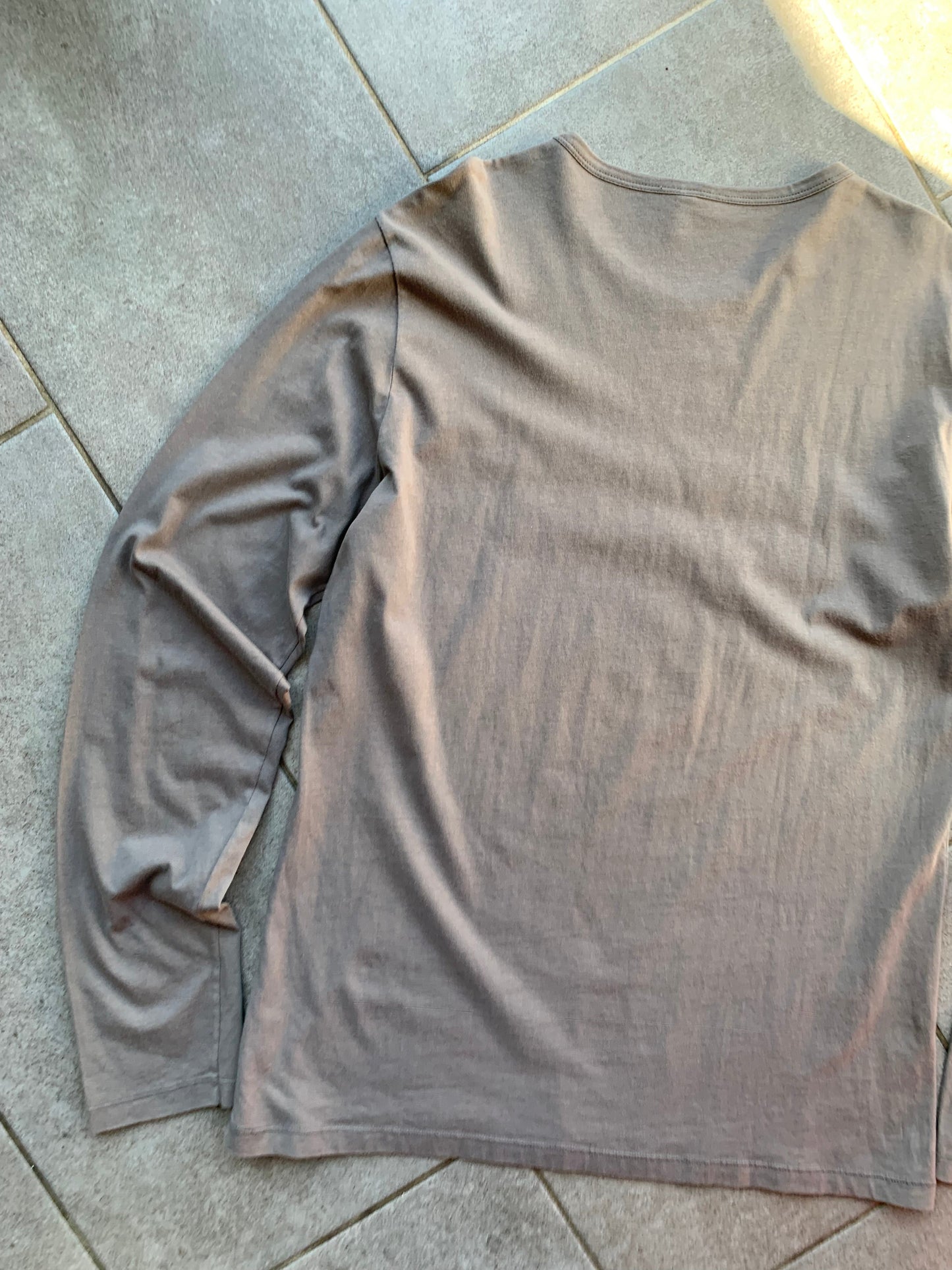 United Colors Of Benetton Grey Long Sleeve 100% Cotton T-Shirt