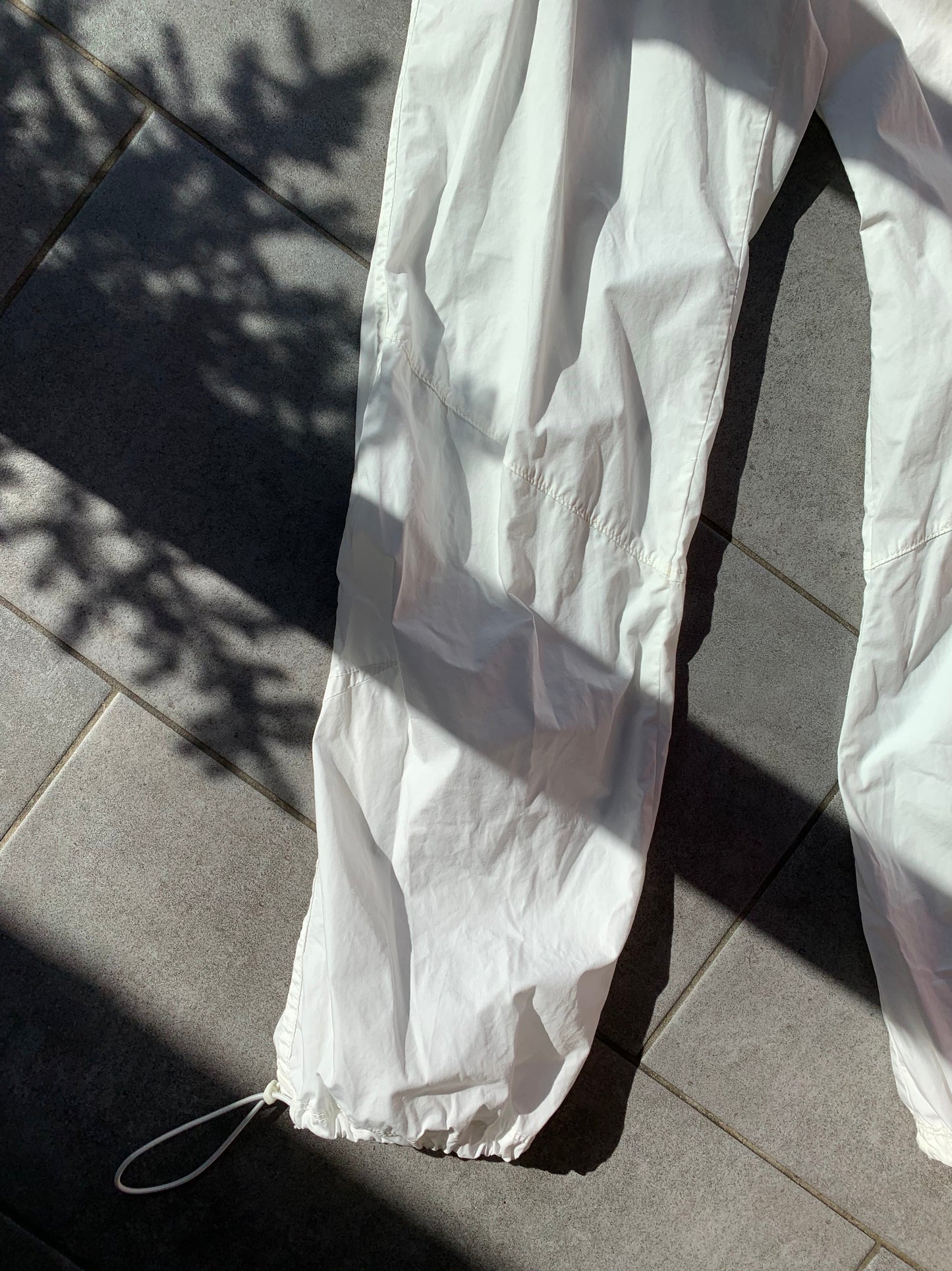 Nike 2000s White Cargo Style Trousers