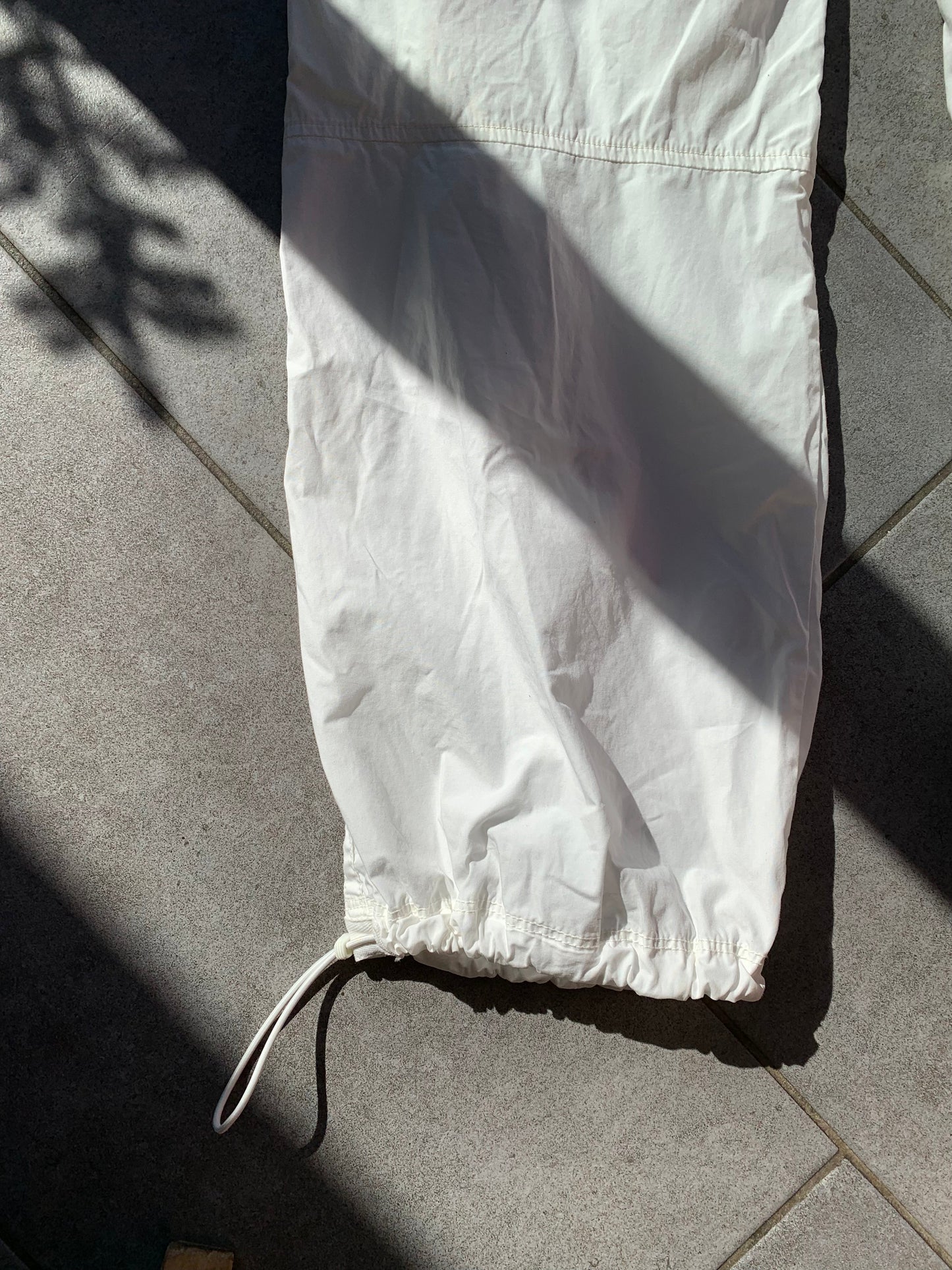 Nike 2000s White Cargo Style Trousers