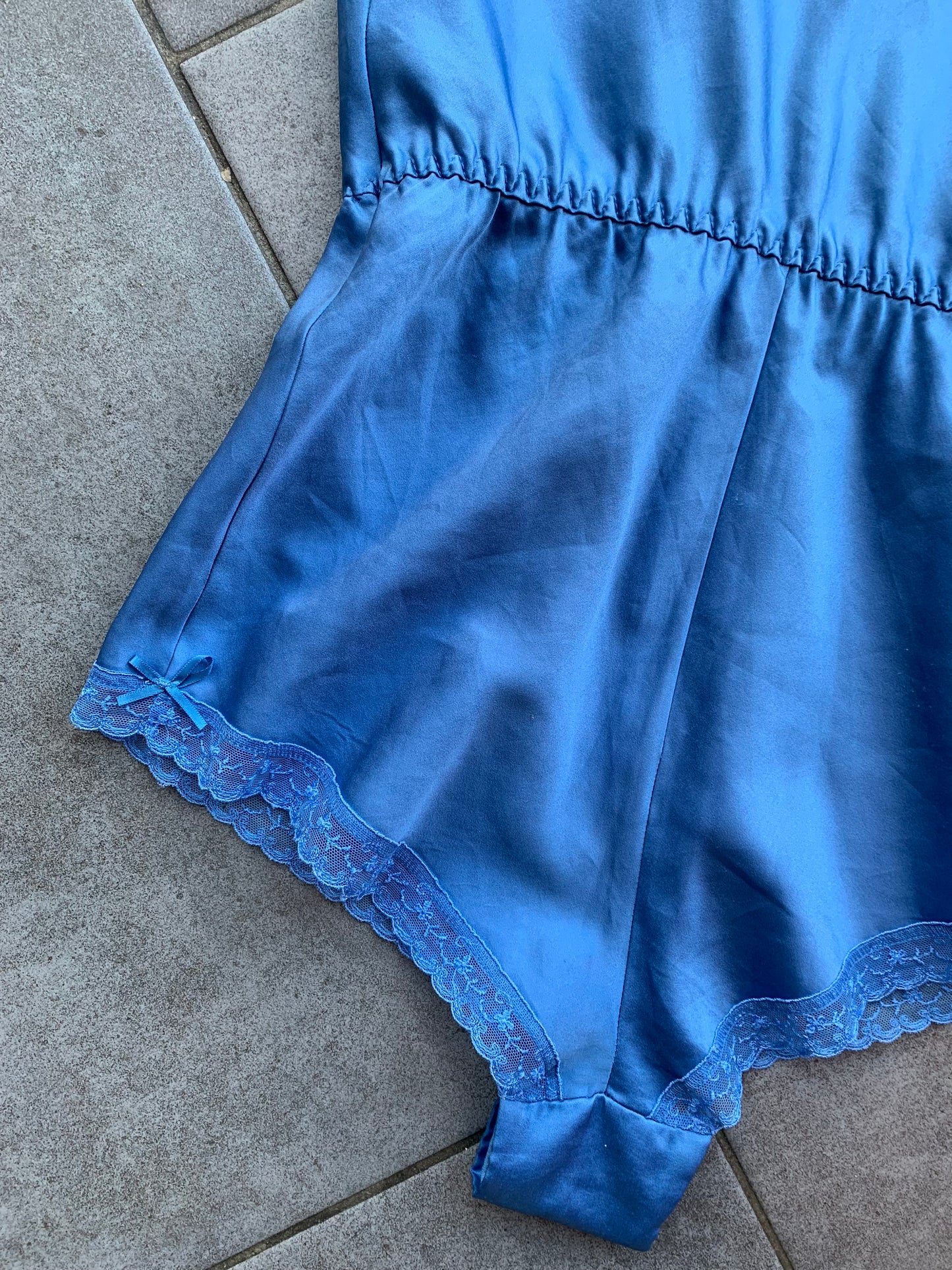 80s St Michael Satin Playsuit