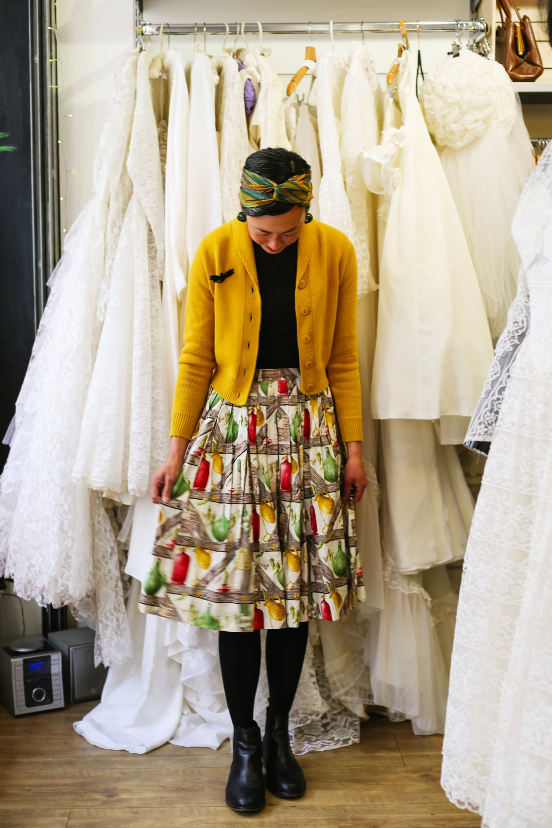 1950s Novelty Print Skirt