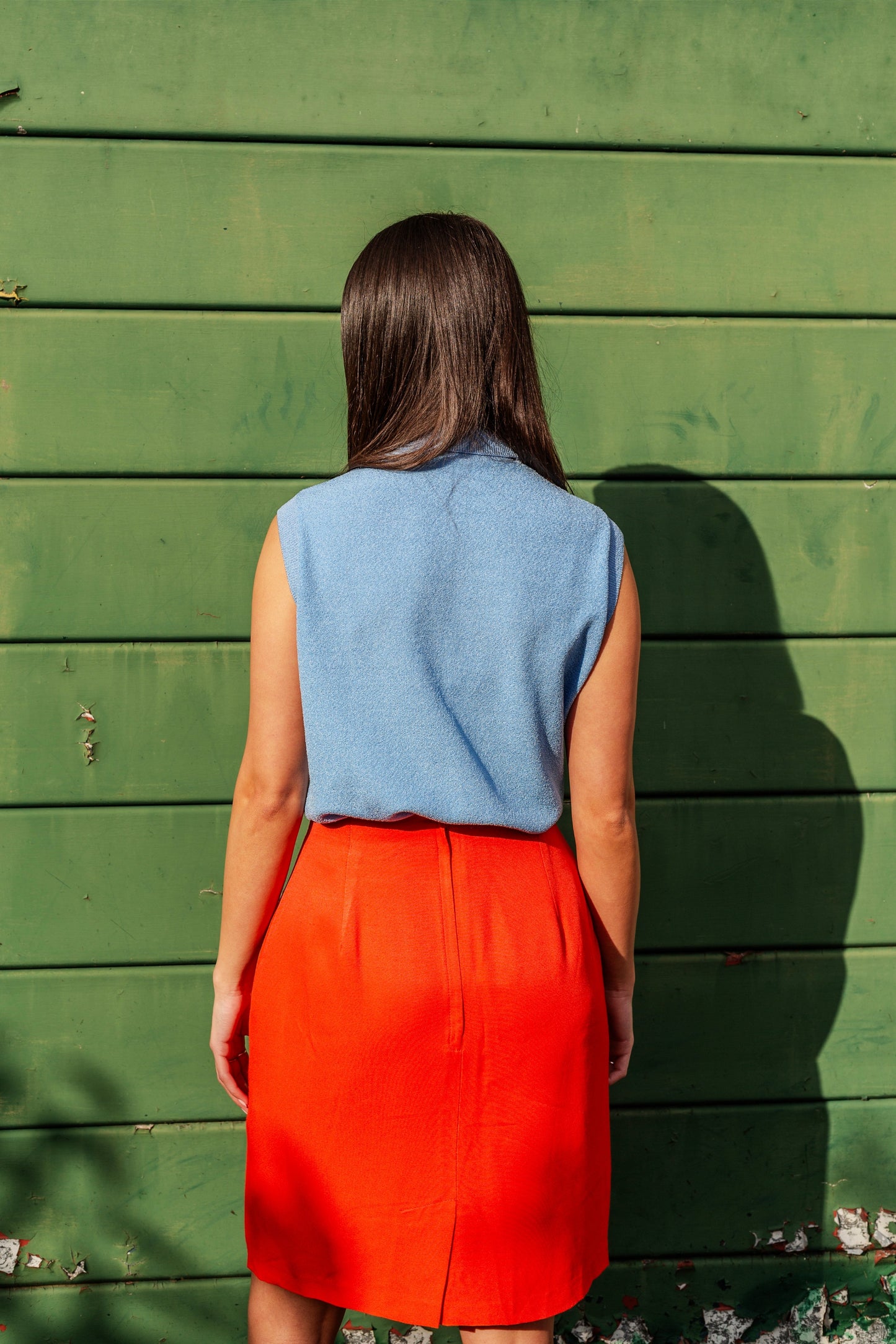 70s Vintage Sleeveless Knitted Roll Neck Top 2 Pack