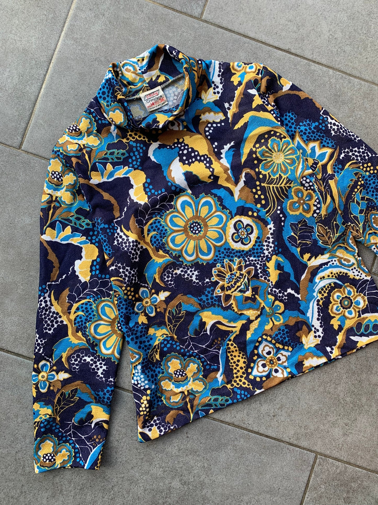 70s Vintage St Michael Roll Neck Top