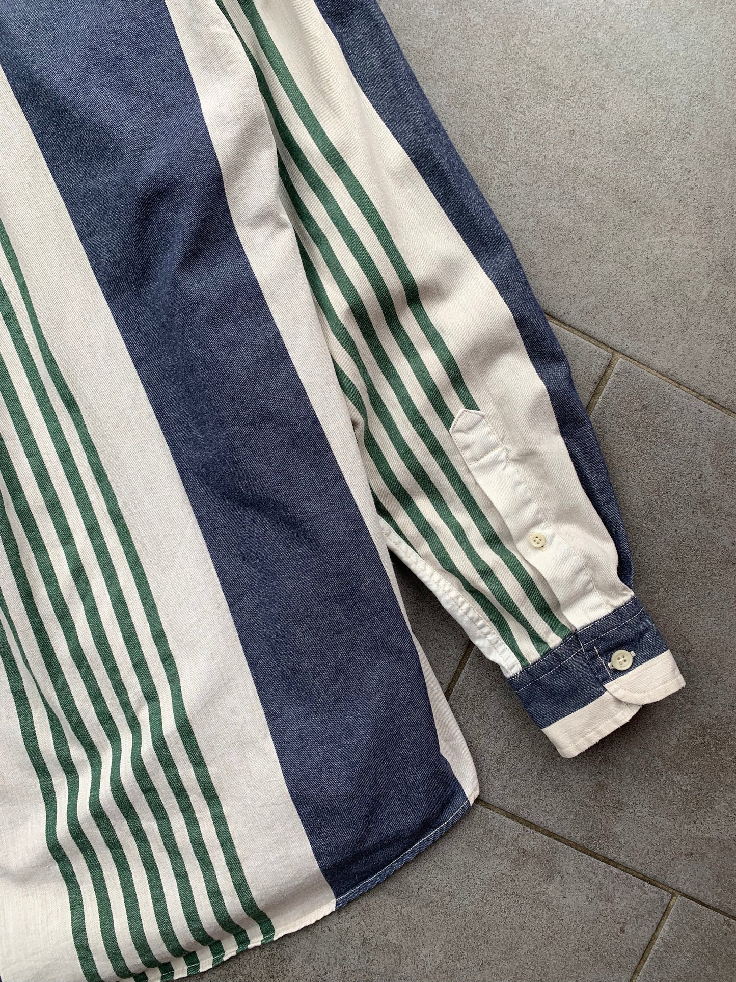 90s Vintage Nautica Striped Cotton Shirt