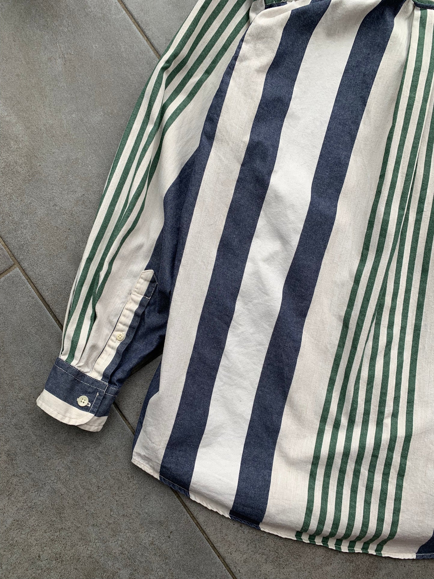 90s Vintage Nautica Striped Cotton Shirt
