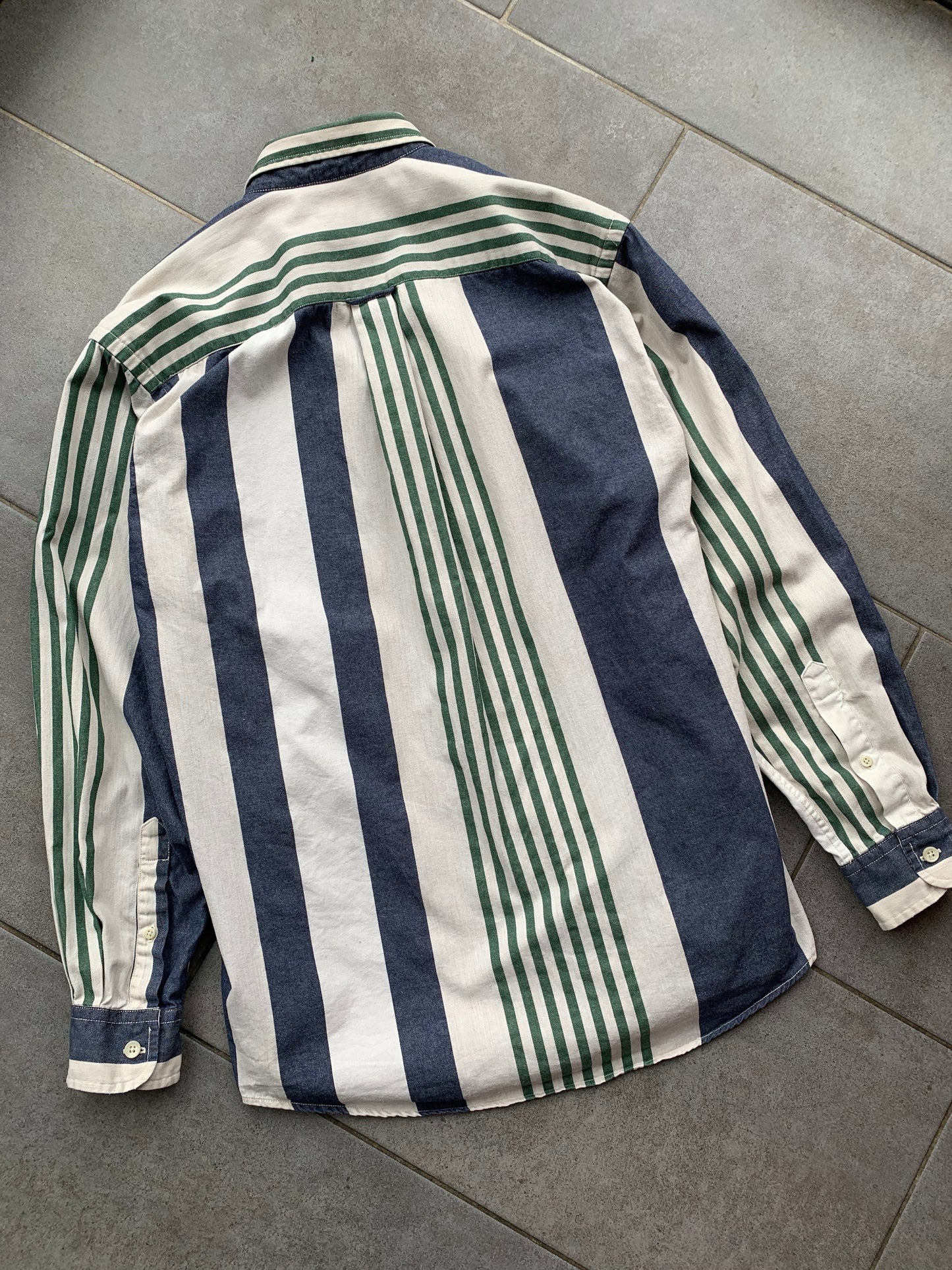 90s Vintage Nautica Striped Cotton Shirt