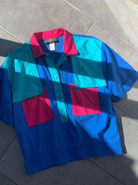80s Vintage Orvis 100% Cotton Mens Pullover Polo Top