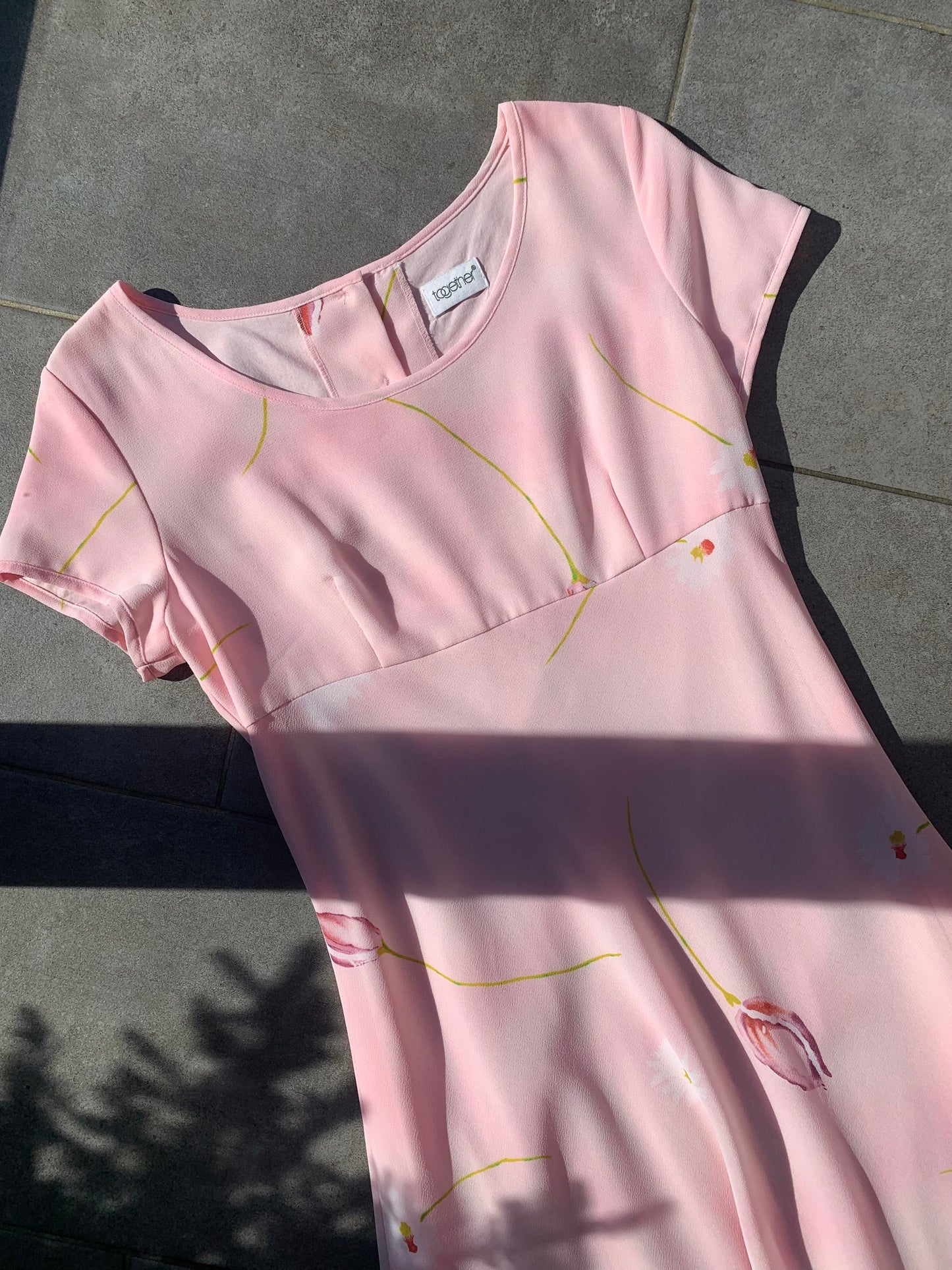 Together 2000s Pink Floral Midi Dress