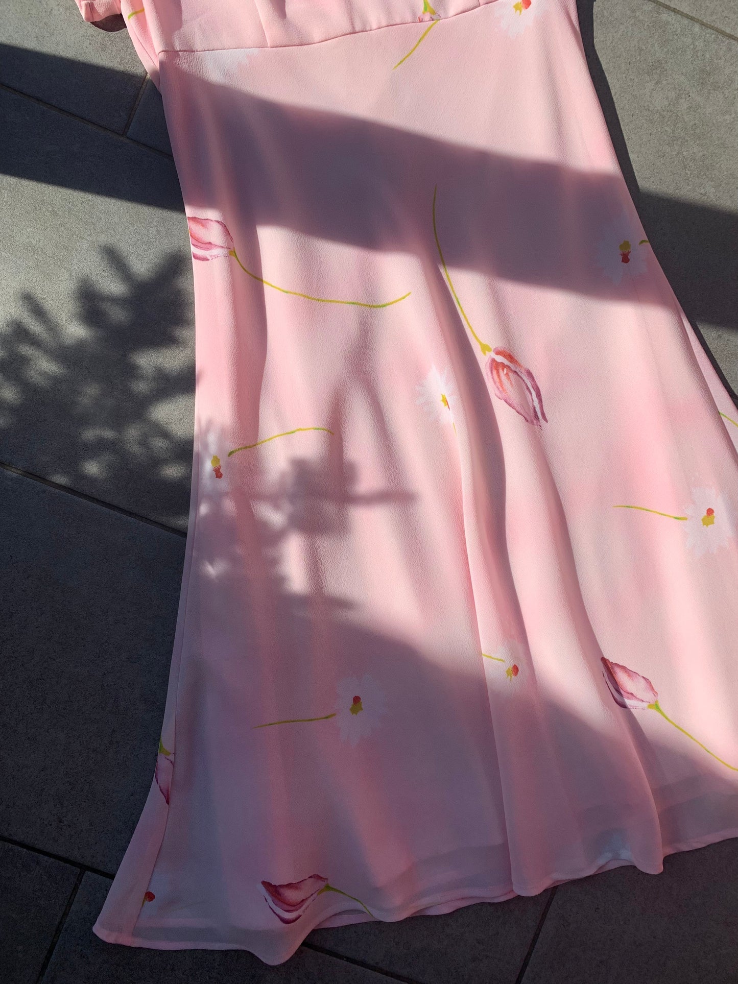 Together 2000s Pink Floral Midi Dress