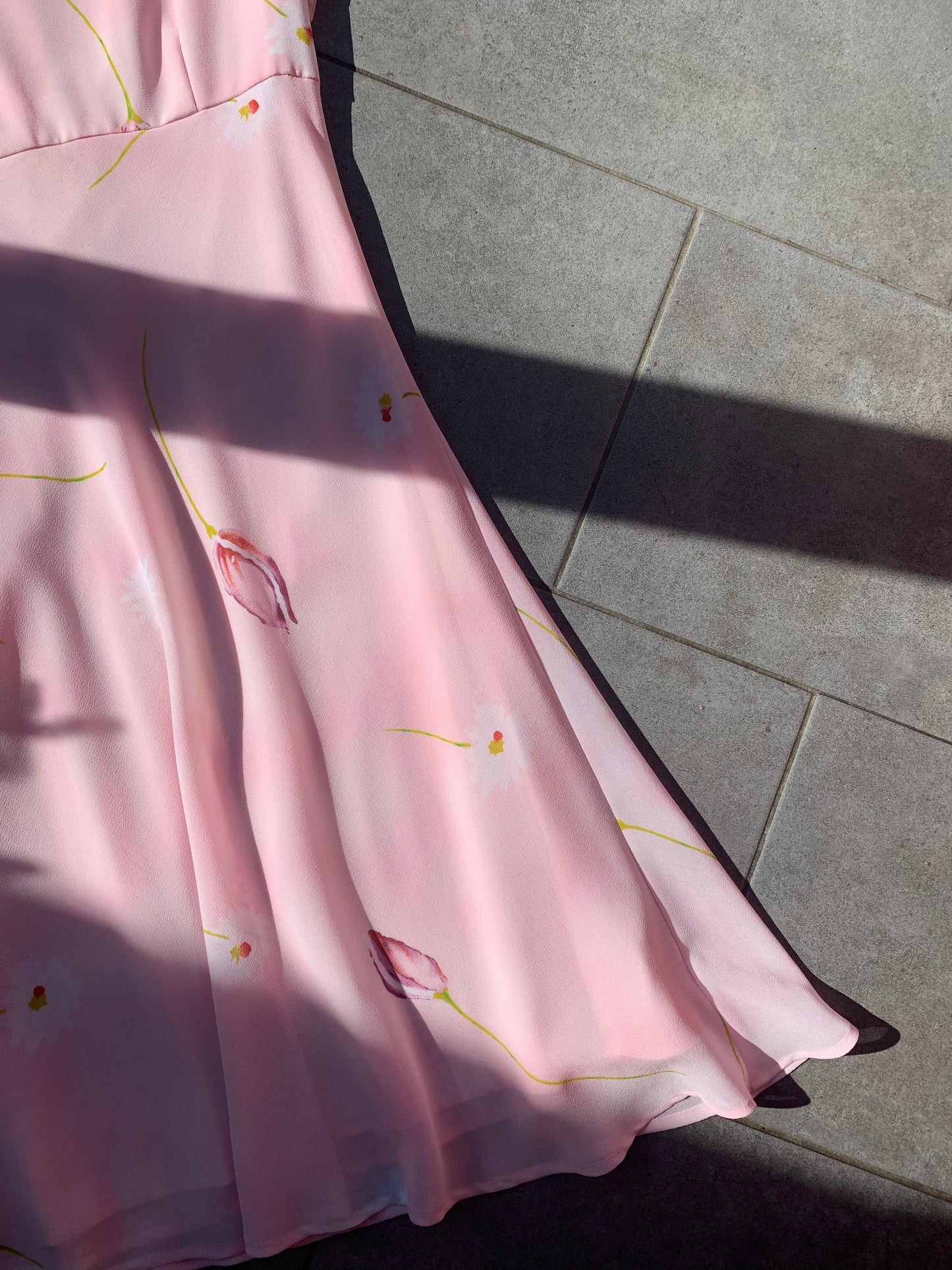 Together 2000s Pink Floral Midi Dress