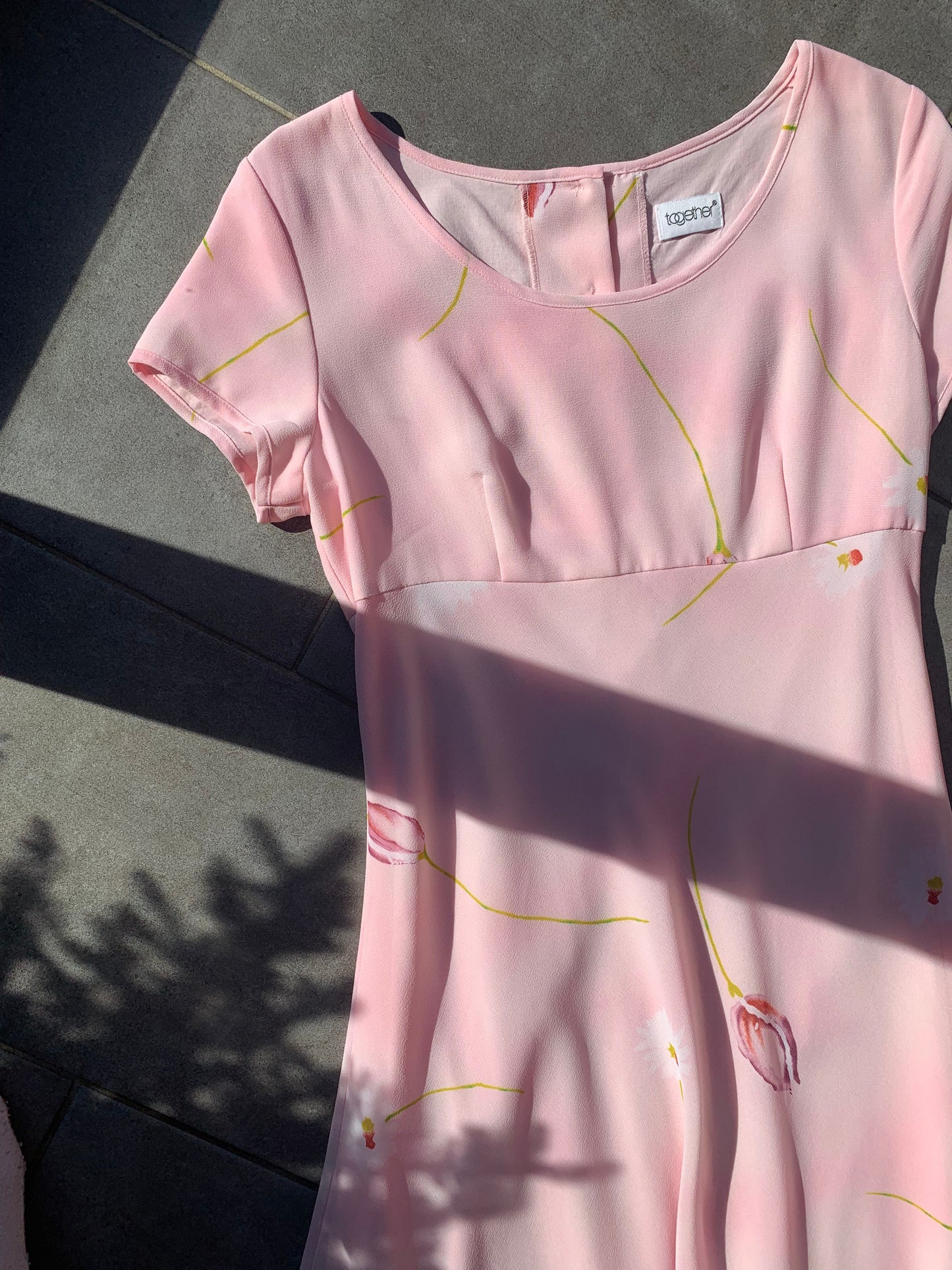 Together 2000s Pink Floral Midi Dress