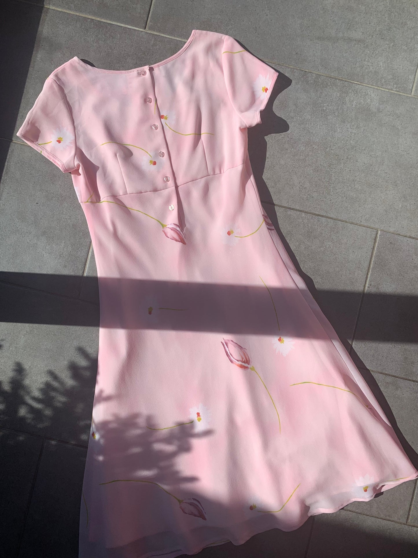 Together 2000s Pink Floral Midi Dress