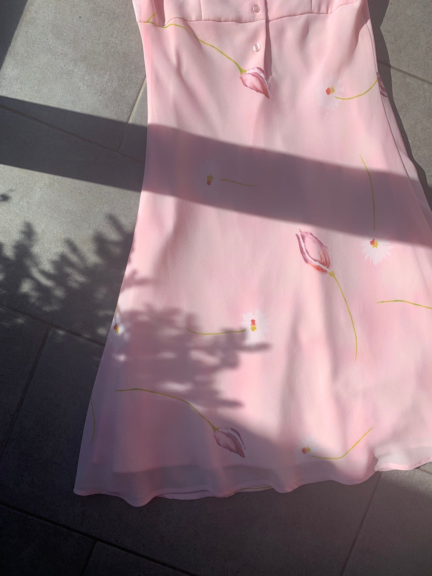 Together 2000s Pink Floral Midi Dress