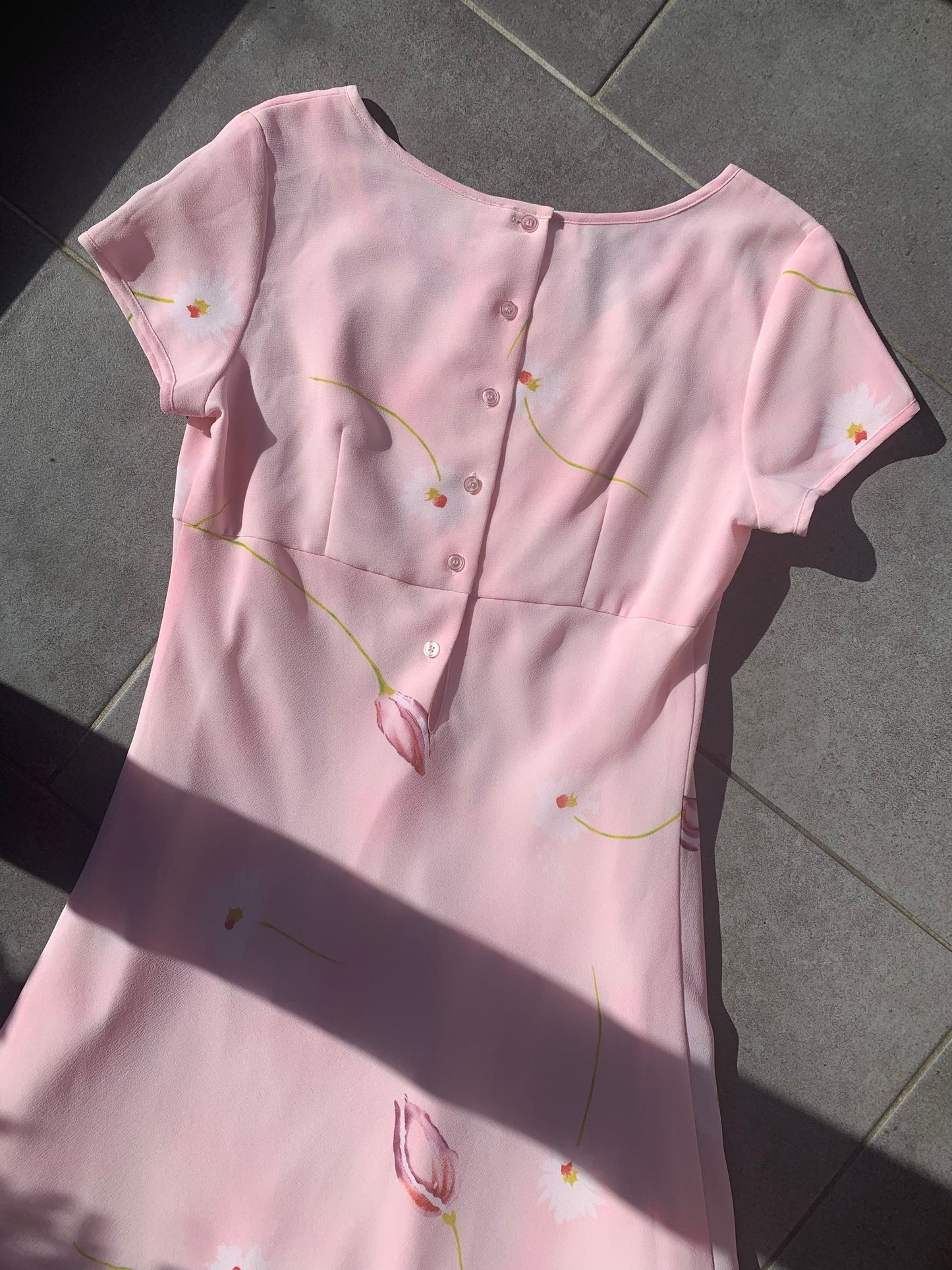 Together 2000s Pink Floral Midi Dress