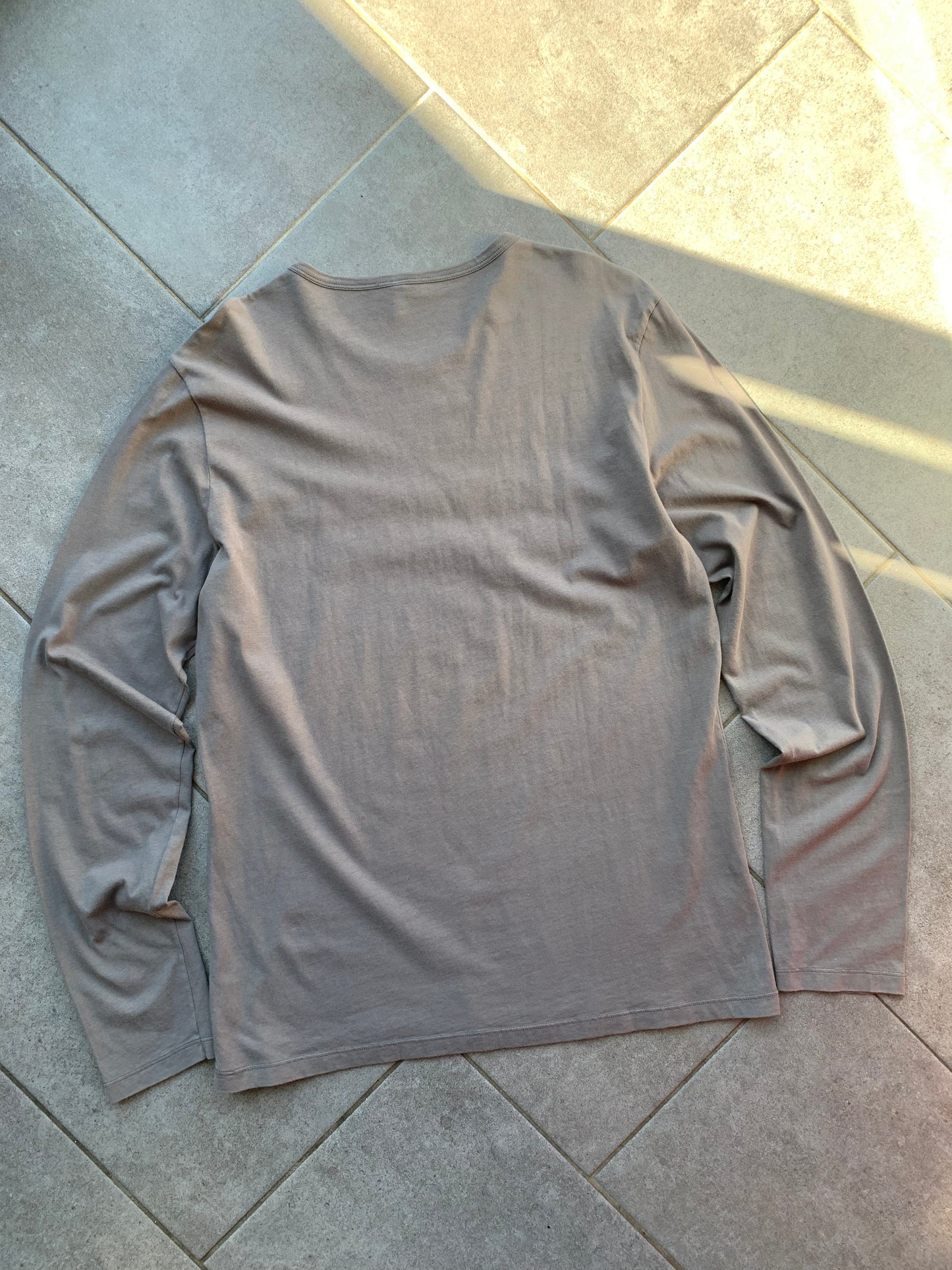 United Colors Of Benetton Grey Long Sleeve 100% Cotton T-Shirt
