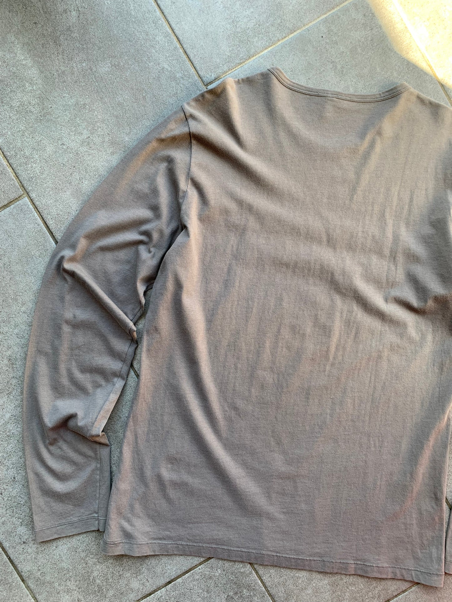 United Colors Of Benetton Grey Long Sleeve 100% Cotton T-Shirt