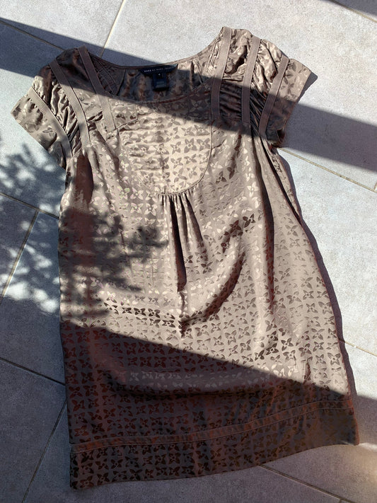 Marc Jacobs Slate Brown Silk Dress