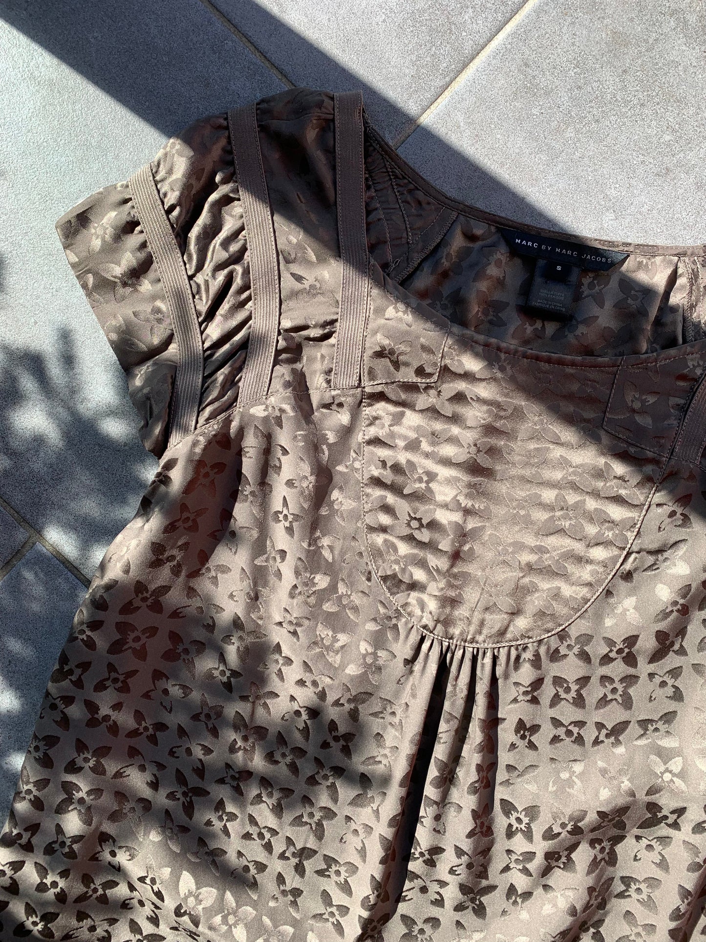 Marc Jacobs Slate Brown Silk Dress