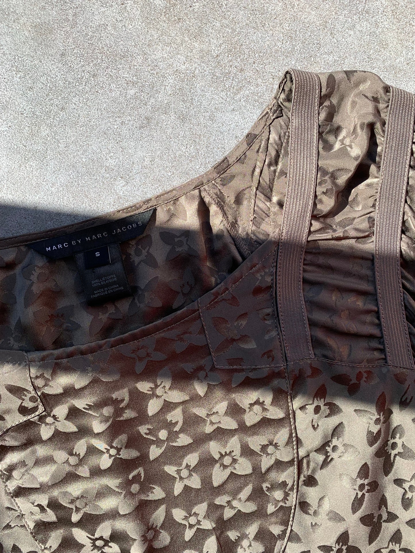Marc Jacobs Slate Brown Silk Dress