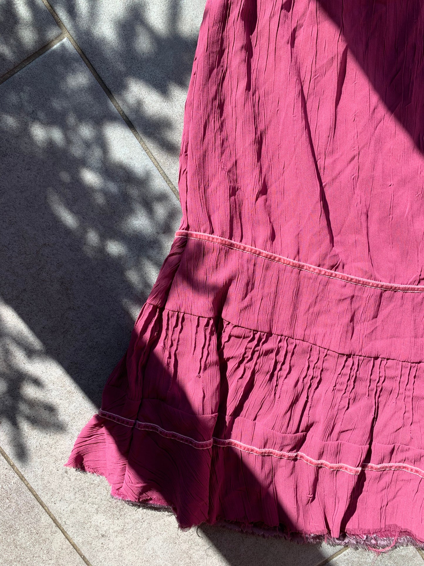 Sandwich 2000s Pink Boho Midi Skirt