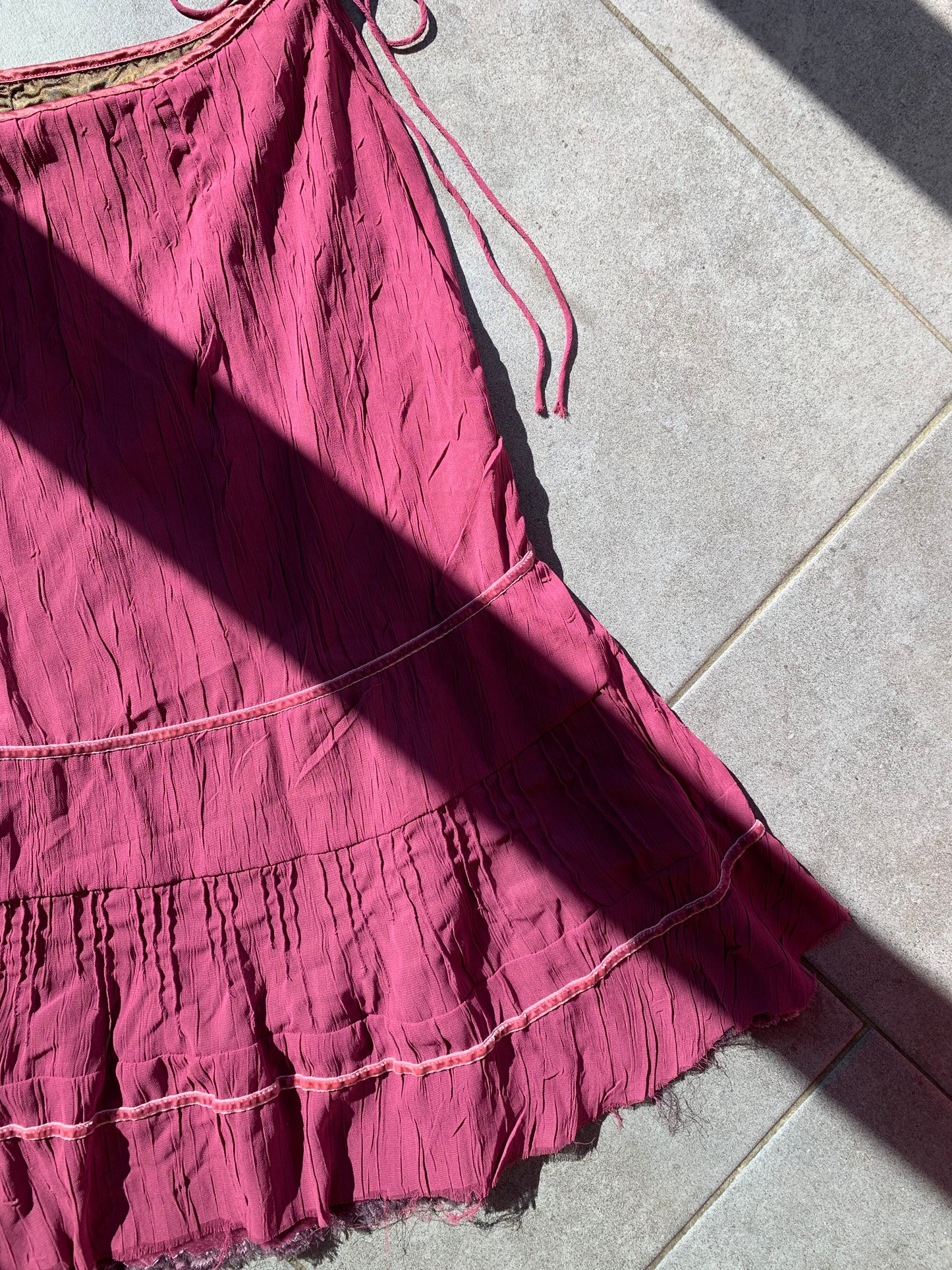 Sandwich 2000s Pink Boho Midi Skirt