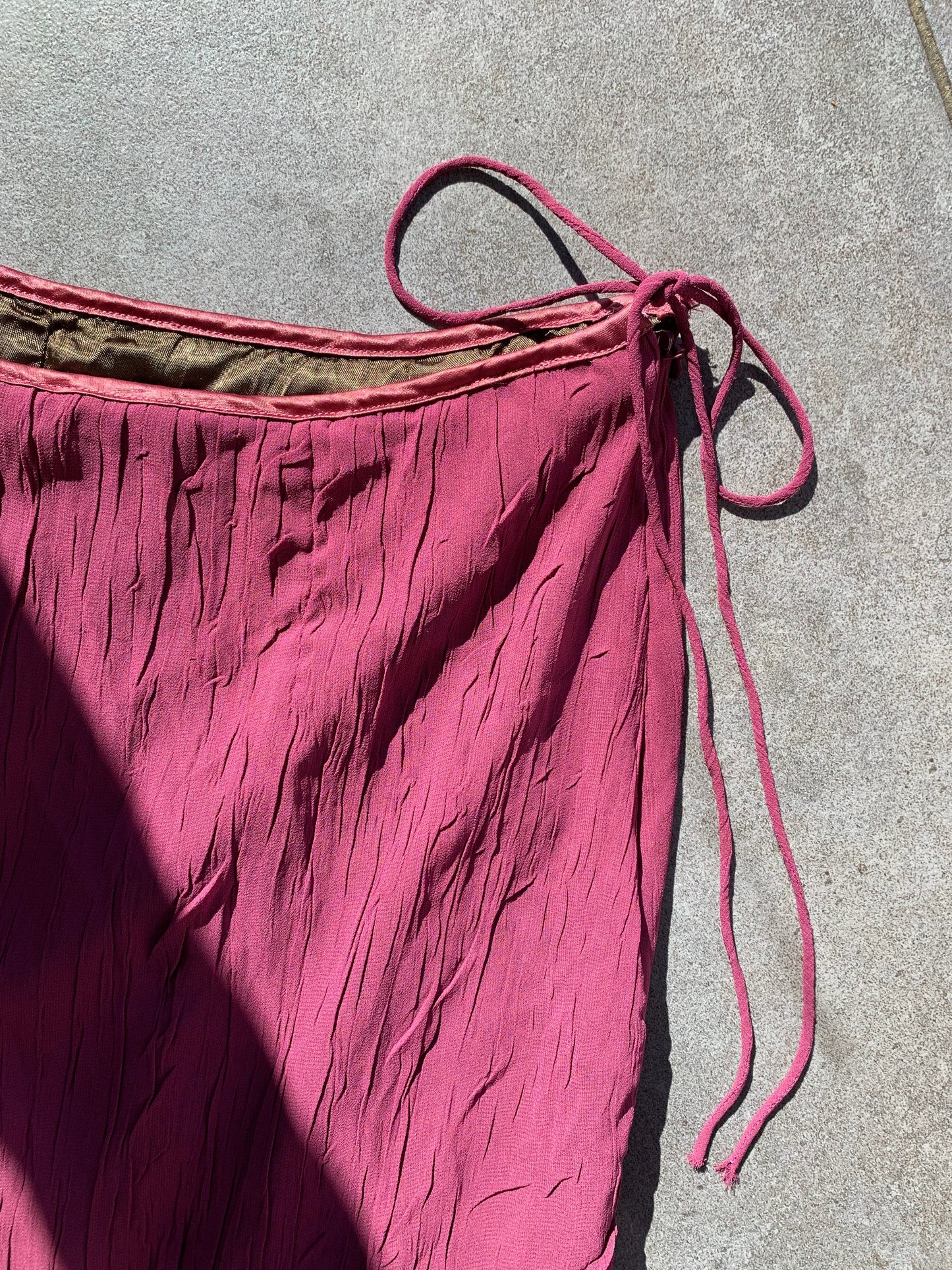 Sandwich 2000s Pink Boho Midi Skirt