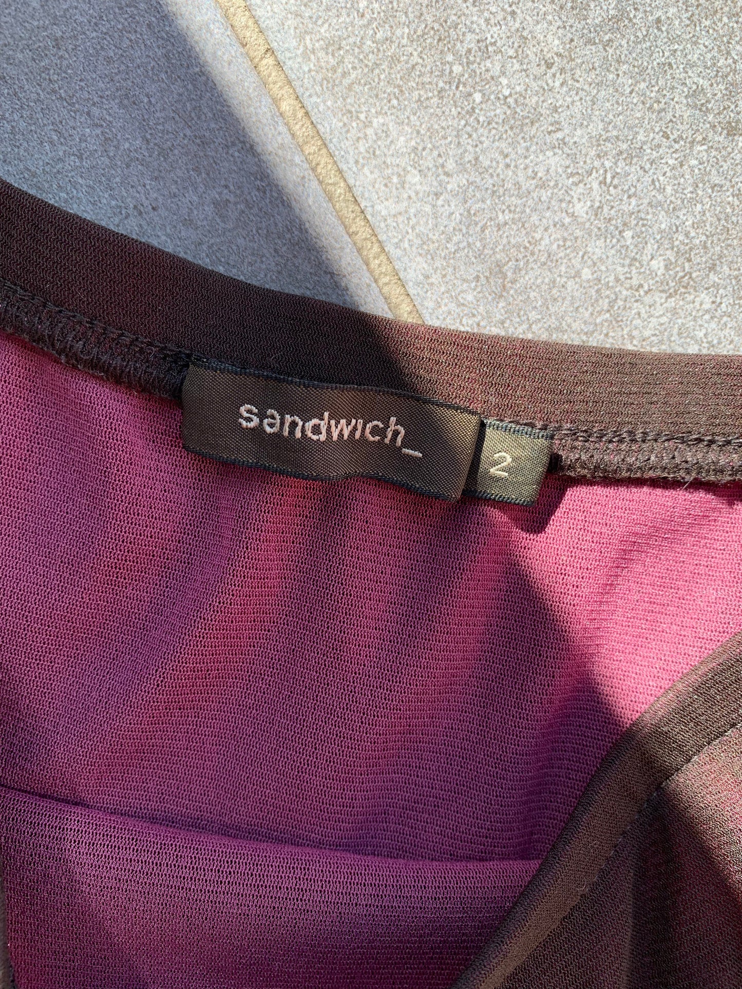 Sandwich 2000s Brown & Pink Knee Length Ra Ra Skirt