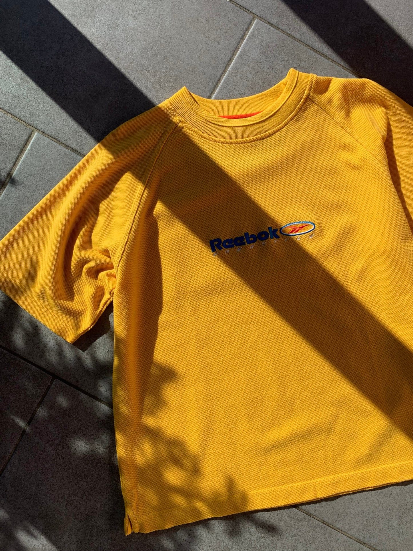 1990s Vintage Yellow Reebok T-Shirt