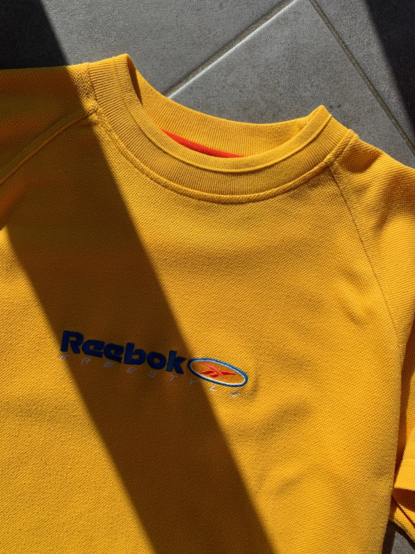 1990s Vintage Yellow Reebok T-Shirt