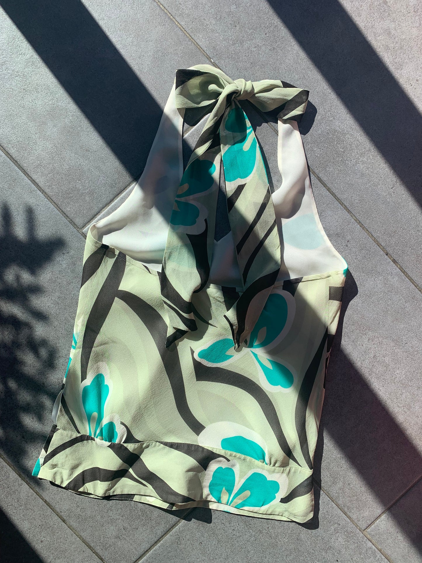 Coast 2000s Silk Hakter Neck Top