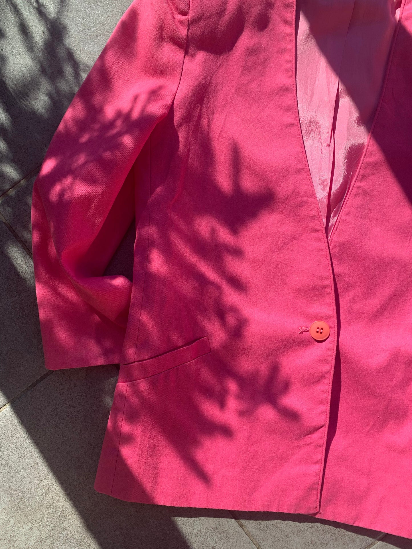 80s Vintage Bubble Gum Pink Blazer