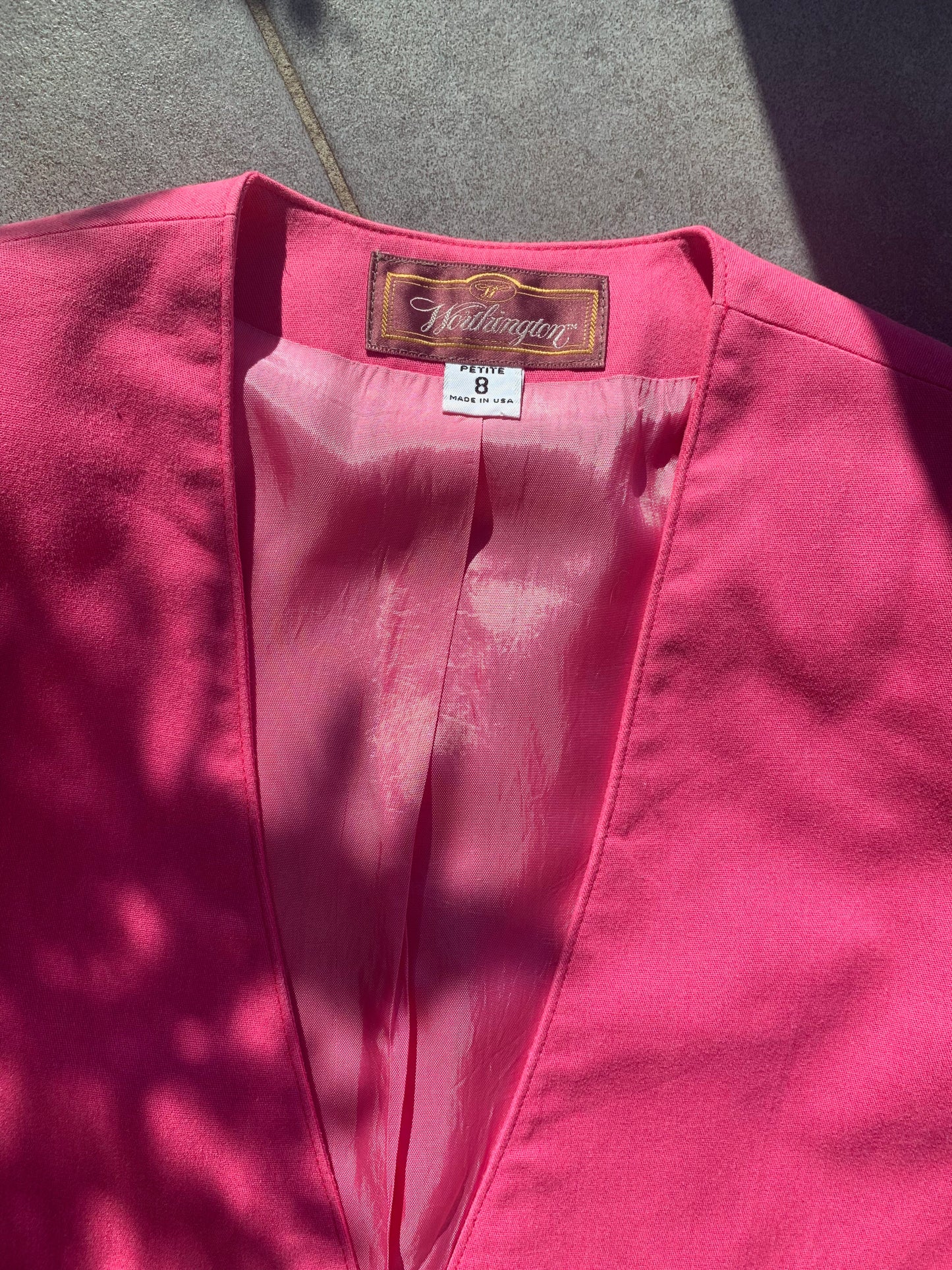 80s Vintage Bubble Gum Pink Blazer