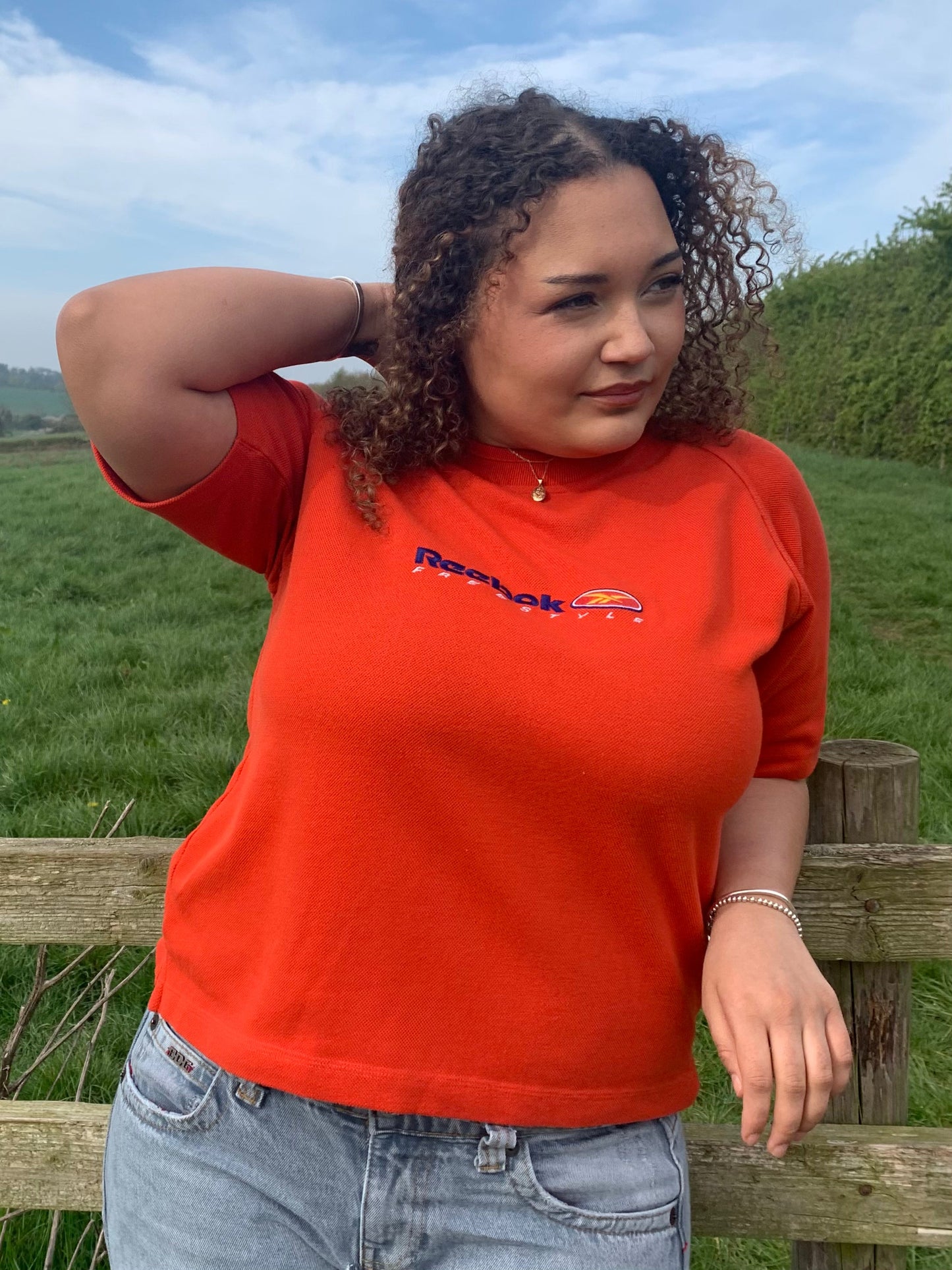 1990s Vintage Red Reebok T-Shirt