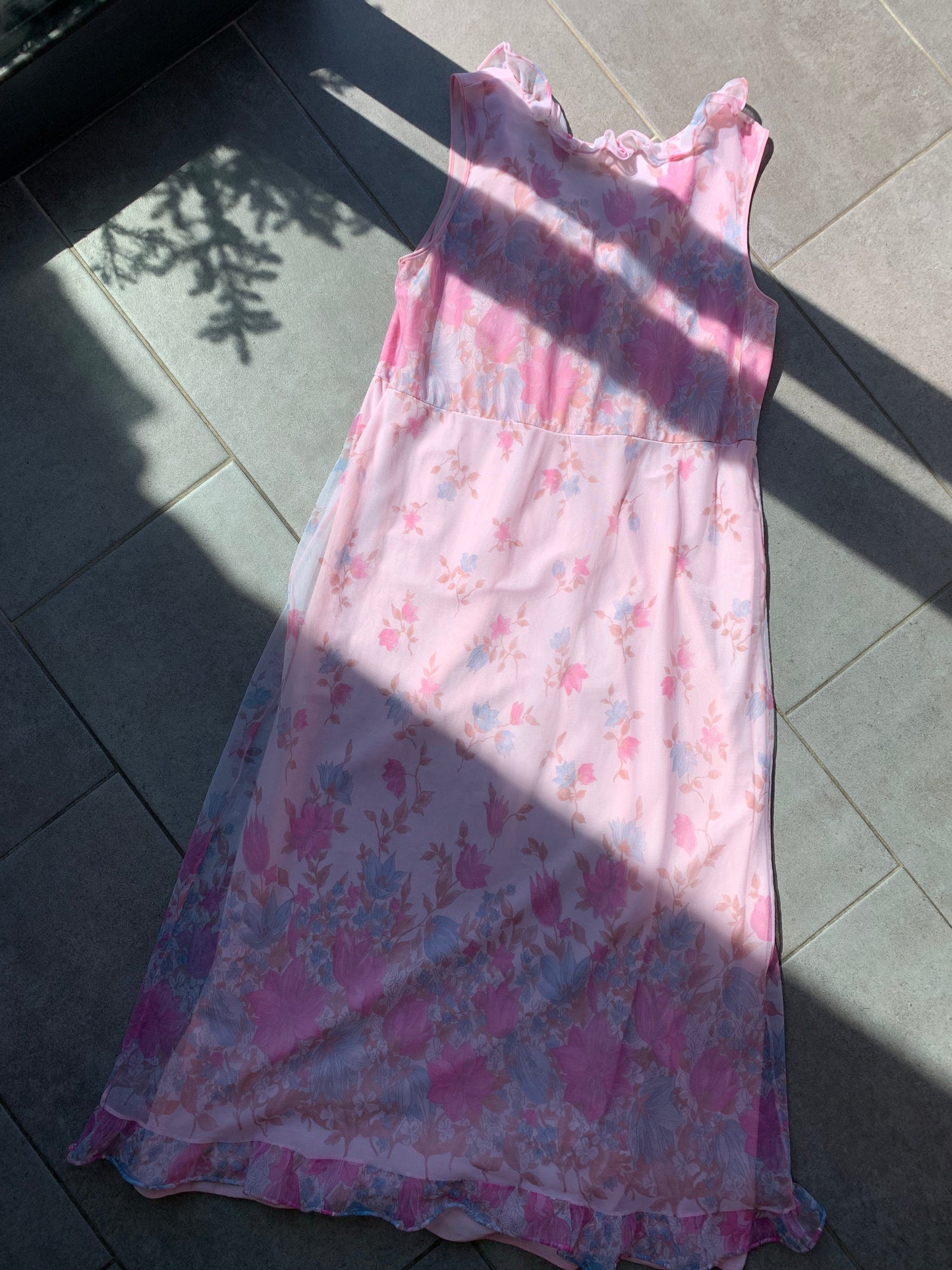 60s Vintage St Michael Pink Floral Nightdress