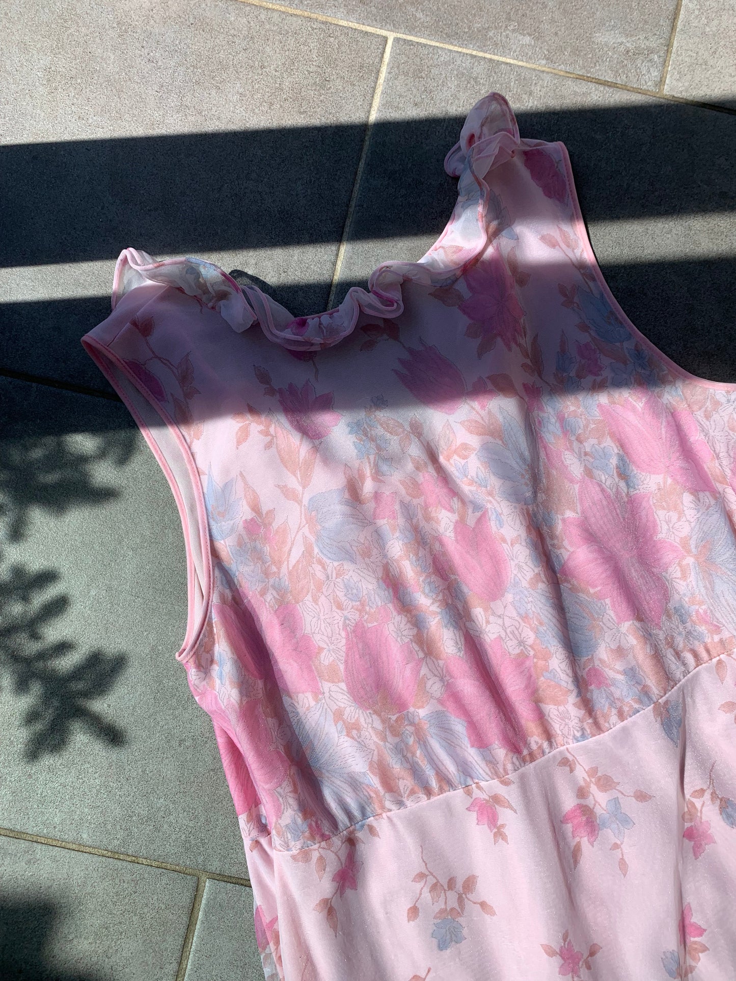 60s Vintage St Michael Pink Floral Nightdress