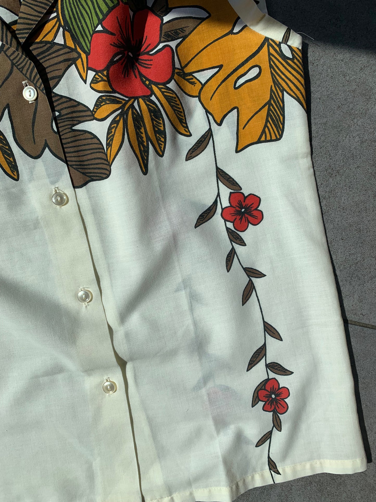 70s Vintage Hilo Hattie Tropical Blouse