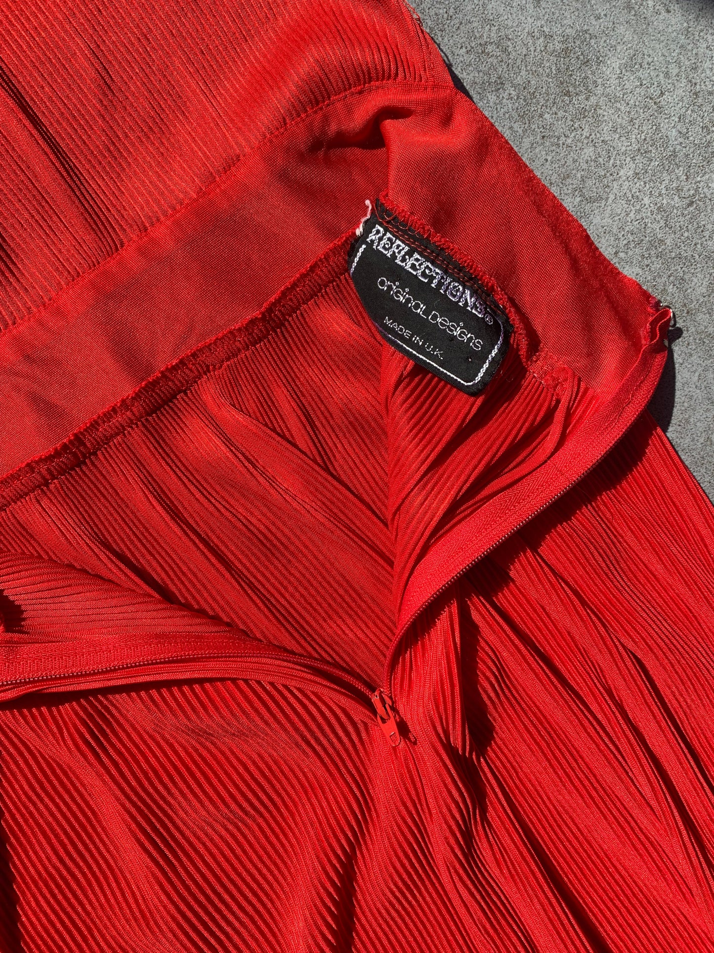 70s Vintage Halter Neck Backless Red Disco Dress