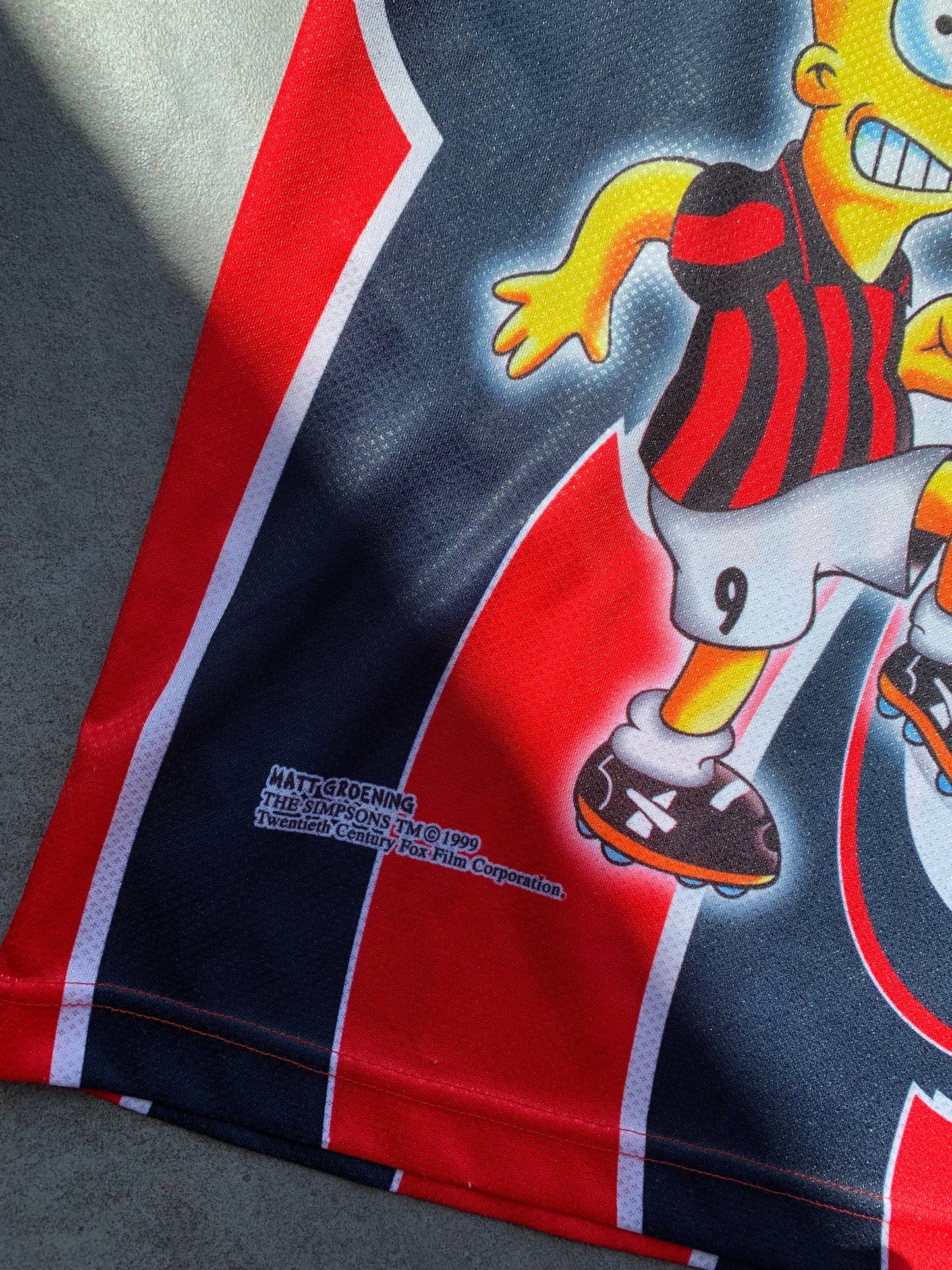 1999 Vintage Bart Simpson Football Shirt