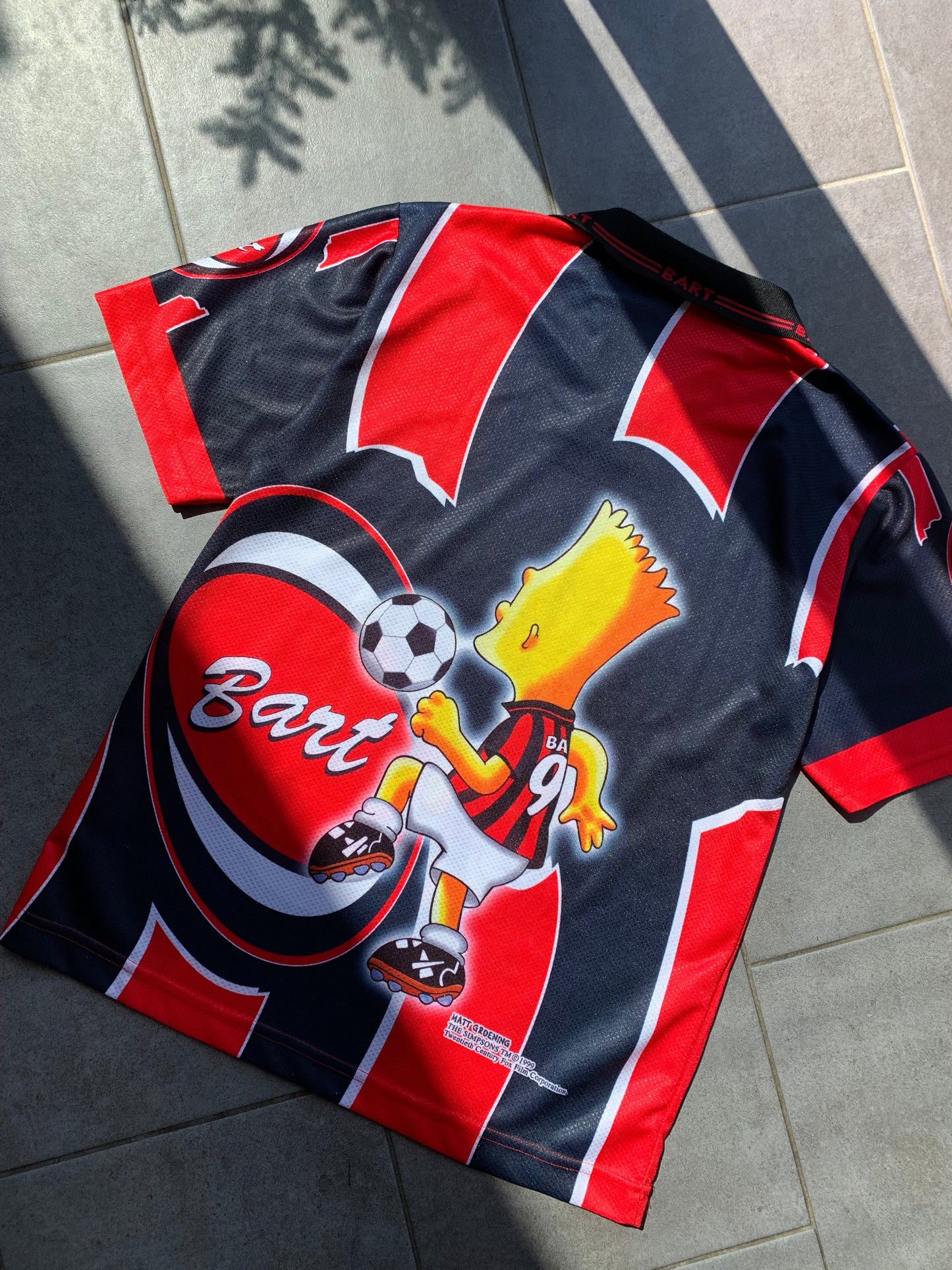 1999 Vintage Bart Simpson Football Shirt