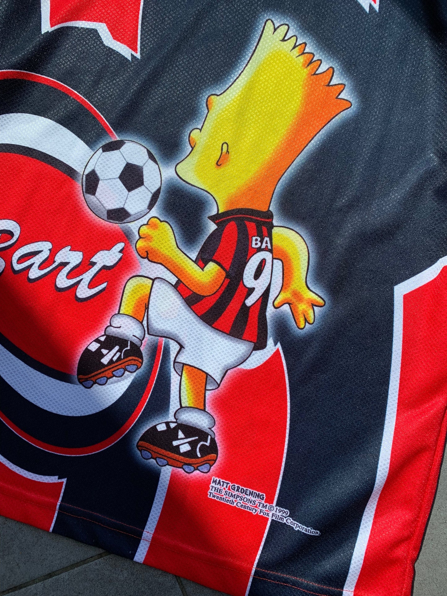 1999 Vintage Bart Simpson Football Shirt